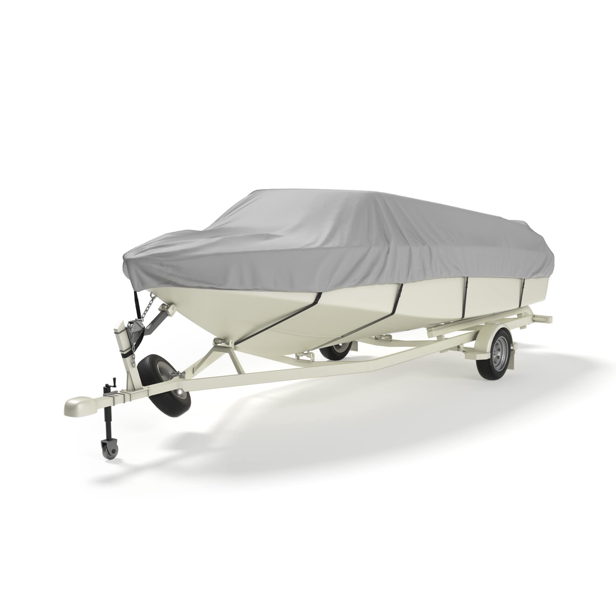 Photo of Trailerable Boat Covers 600D, Waterproof Fit V-Hull by Kemimoto - Premium for UTVs / Side by Sides