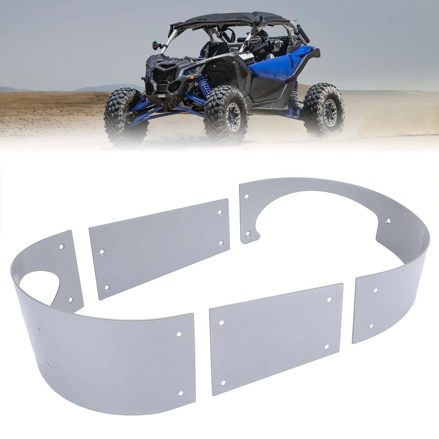 Photo of Stainless Steels Belt Inner Clutch Cover Guard for Can-Am Maverick X3 by Kemimoto - Premium for UTVs / Side by Sides