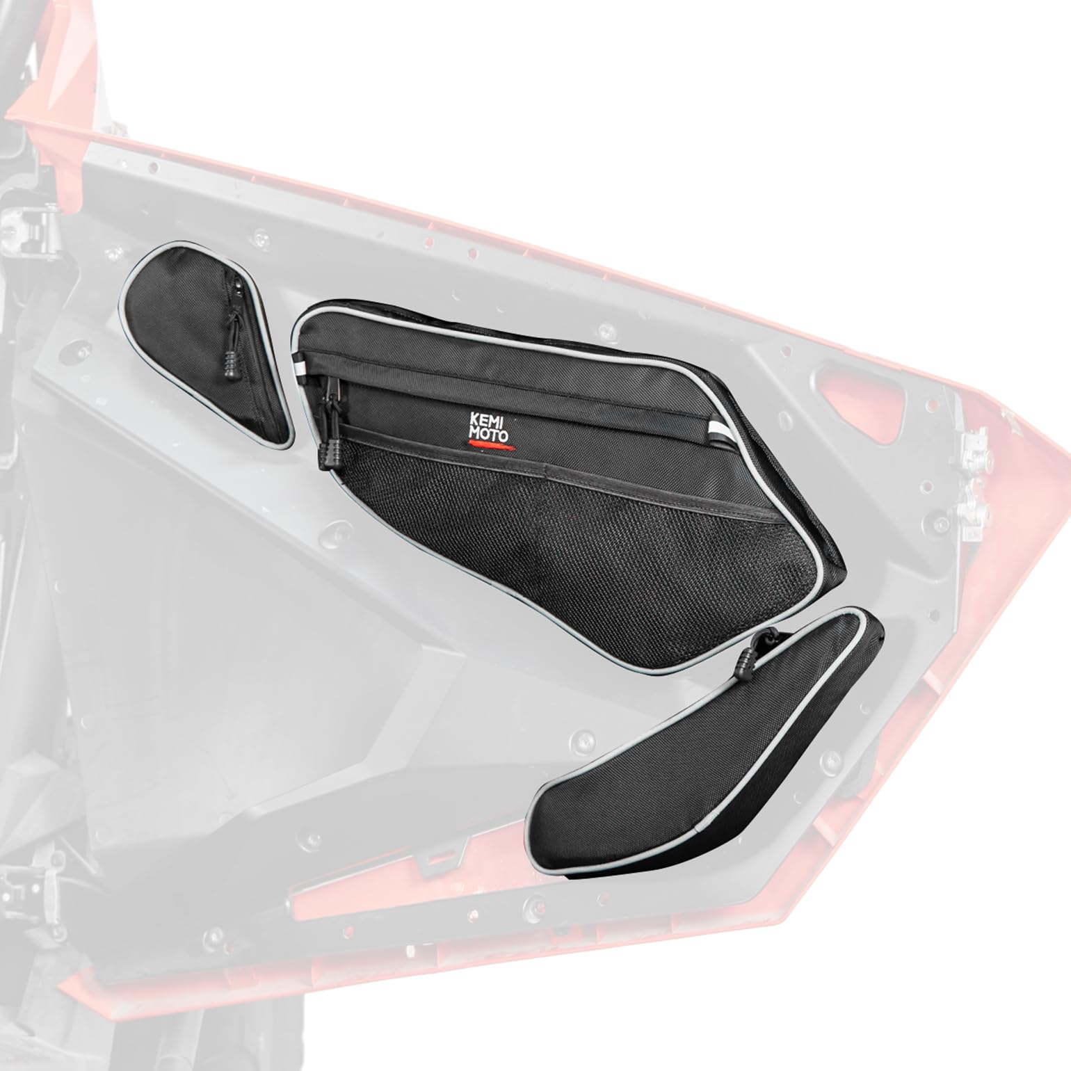 Photo of Kemimoto Front Door Bags With Knee Pads for Polaris RZR PRO XP/4, PRO R/4, Turbo R/4 by Kemimoto - Premium for UTVs / Side by Sides
