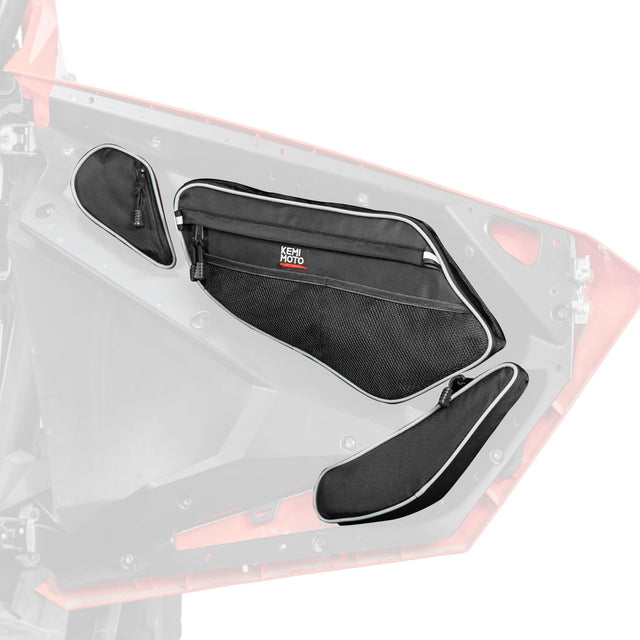 Photo of Kemimoto Front Door Bags With Knee Pads for Polaris RZR PRO XP/4, PRO R/4, Turbo R/4 by Kemimoto - Premium for UTVs / Side by Sides