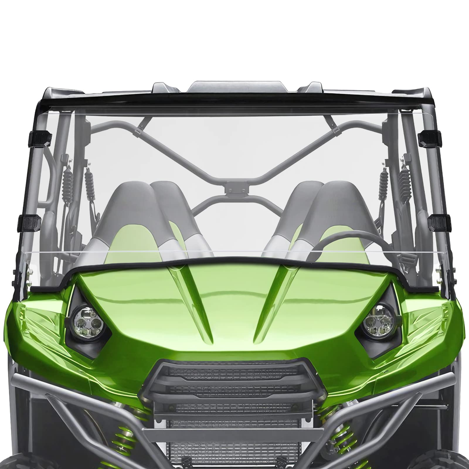 Photo of Front Full Windshield for Kawasaki Teryx 4 750 / Teryx 800 by Kemimoto - Premium for UTVs / Side by Sides