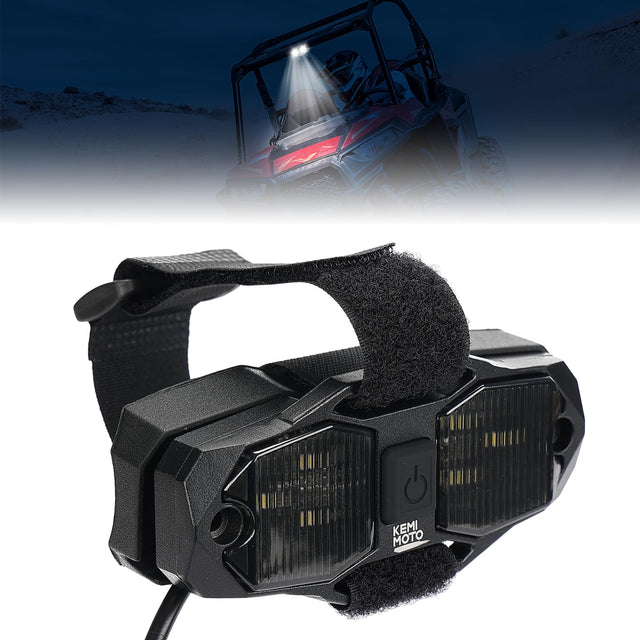 Photo of Universal Waterproof LED Light for Cab Roll Cage by Kemimoto - Premium for UTVs / Side by Sides