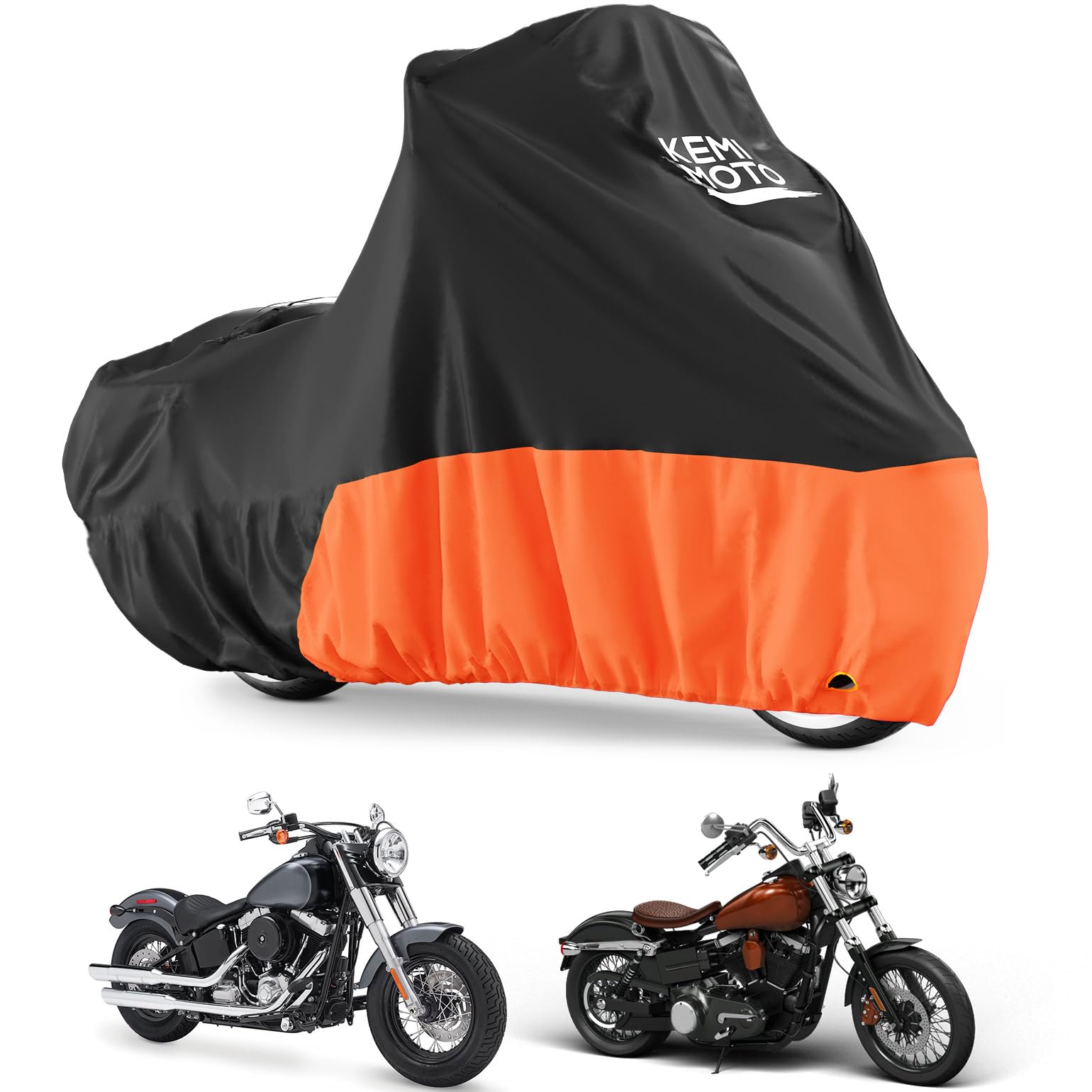 Photo of Motorcycle Cover for Softail Dyna Models by Kemimoto - Premium for UTVs / Side by Sides