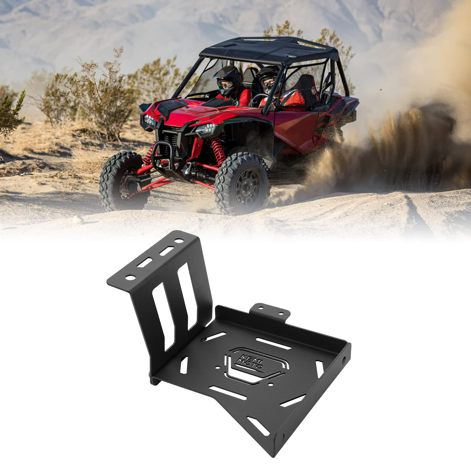 Photo of Second Battery Tray Fit Honda Talon by Kemimoto - Premium for UTVs / Side by Sides