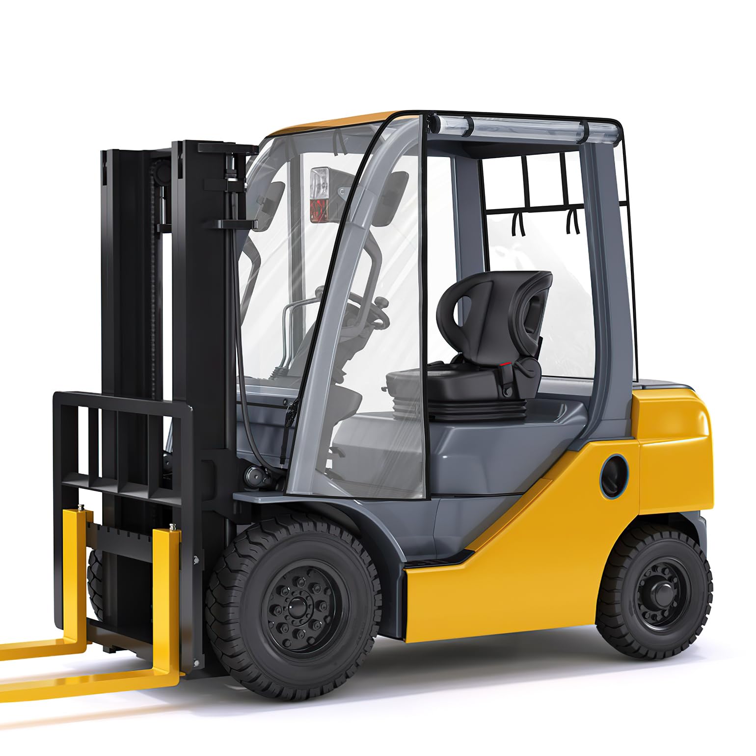 Photo of Universial Clear Forklift Cab Enclosures up to 8000 lbs Truck by Kemimoto - Premium for UTVs / Side by Sides