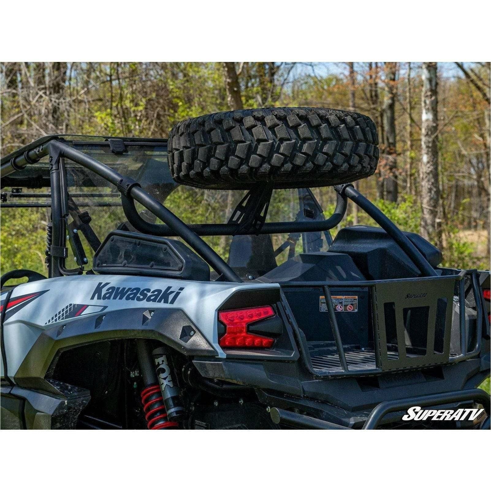 Photo of Kawasaki KRX Spare Tire Carrier by SuperATV - Premium Storage for UTVs / Side by Sides