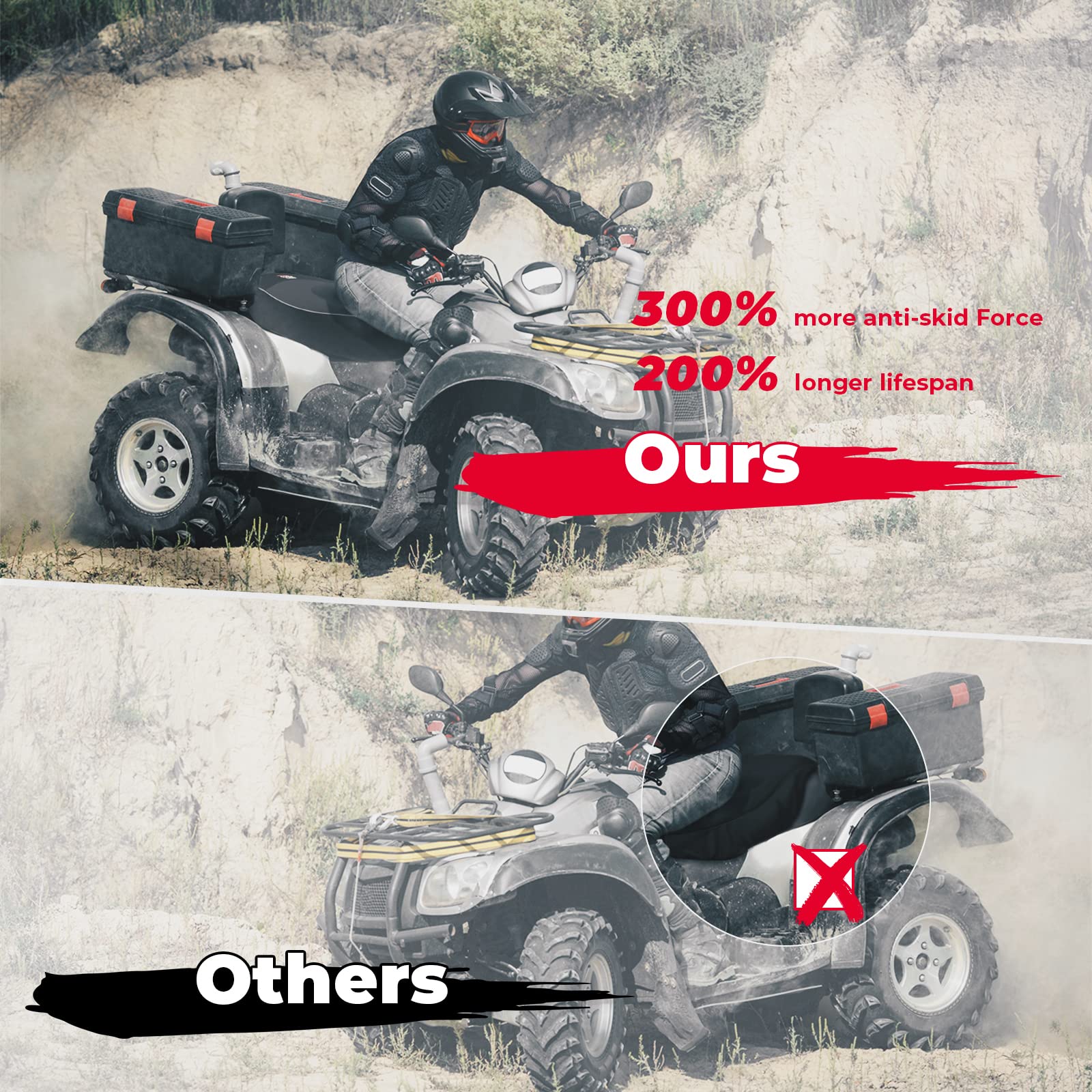 Photo of Upgraded ATV Waterproof Seat Cover 1680D Oxford Cloth by Kemimoto - Premium for UTVs / Side by Sides