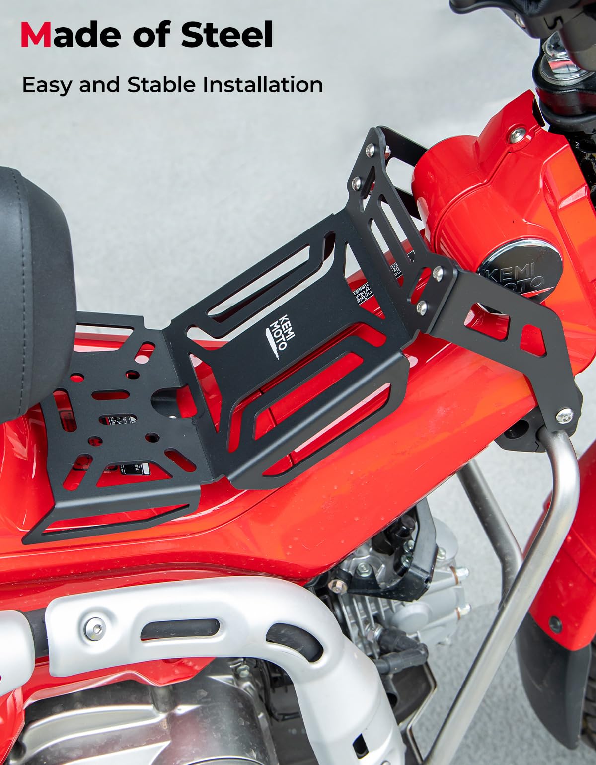 Photo of Kemimoto Center Storage Rack for CT125 Trail 125 Hunter Cub 2021-2024 by Kemimoto - Premium for UTVs / Side by Sides