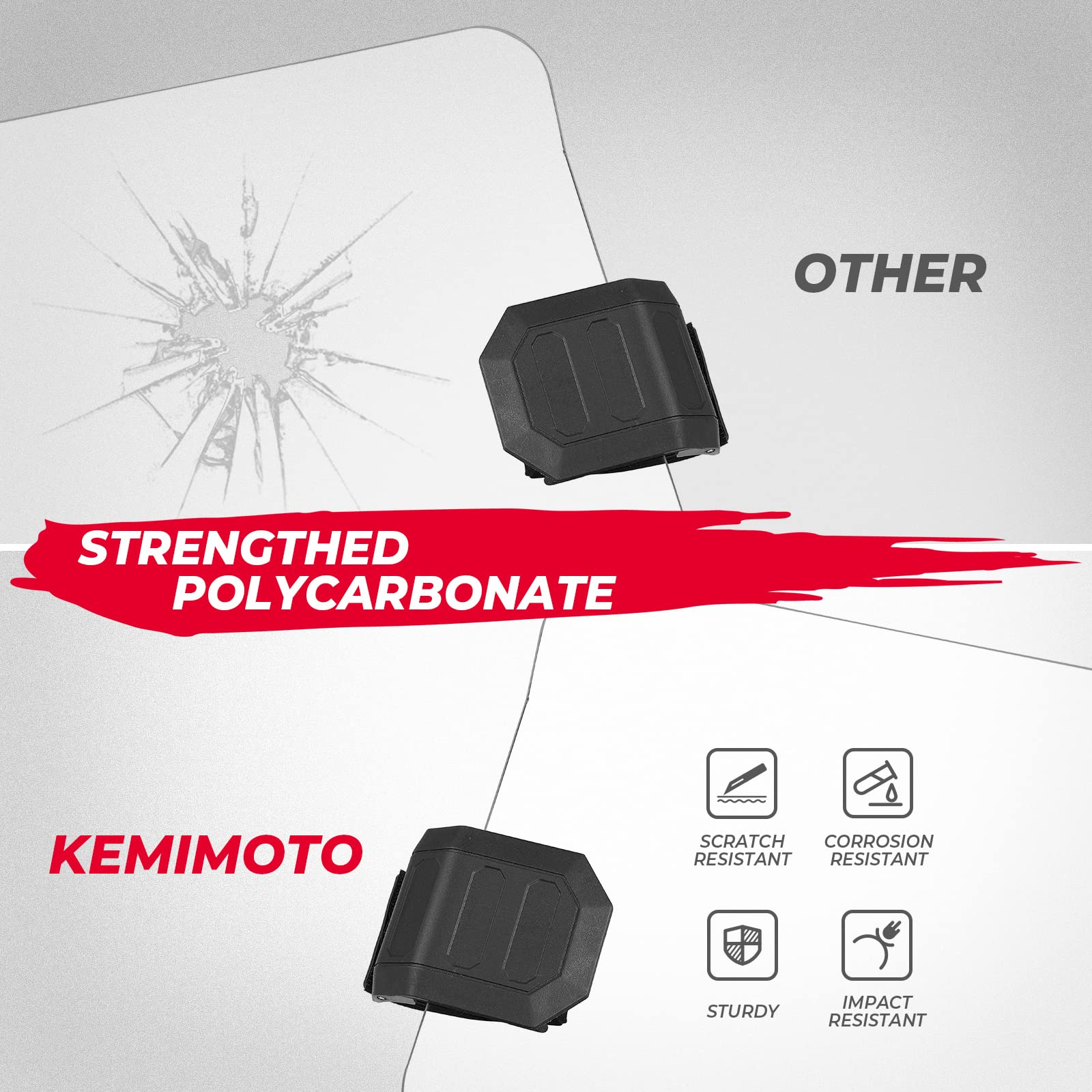 Photo of Kemimoto Front Half Windshield for Can-Am Maverick X3 by Kemimoto - Premium for UTVs / Side by Sides