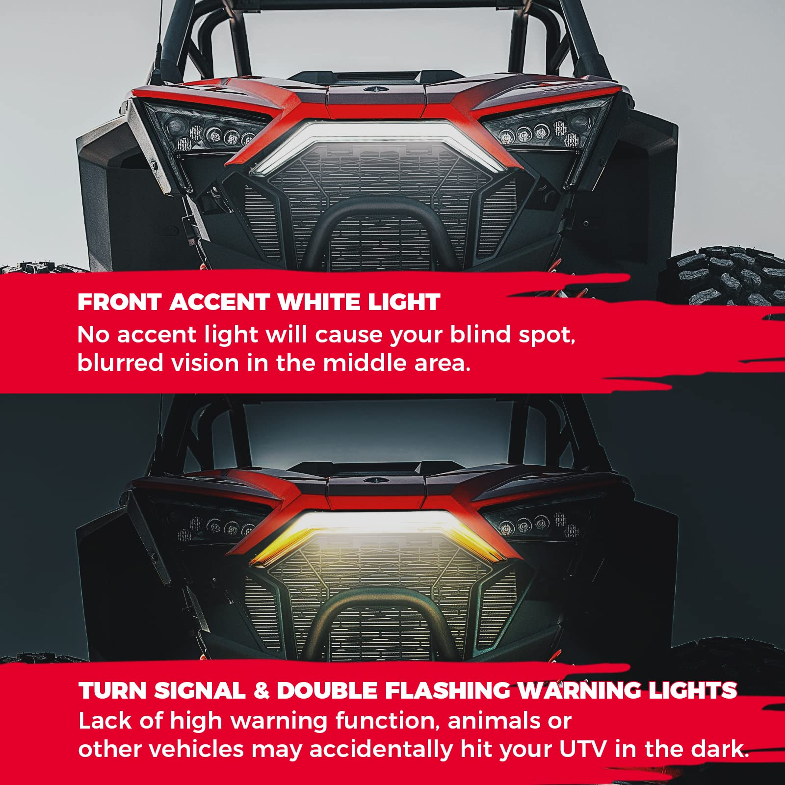 Photo of Turn Signal Light, LED Fang Light for Polaris RZR PRO XP/ 4 PRO R Turbo by Kemimoto - Premium for UTVs / Side by Sides