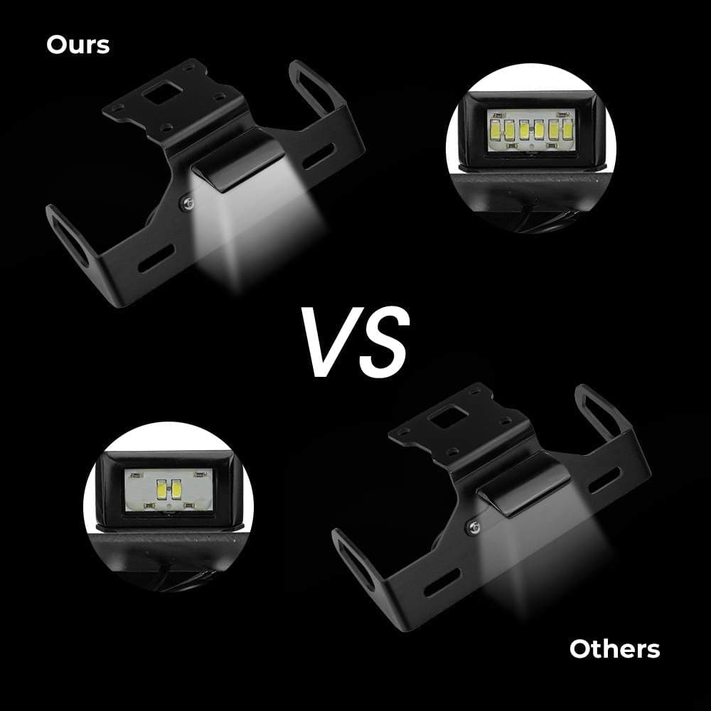 Photo of License Plate Bracket for Kawasaki Z125/ Z125 Pro by Kemimoto - Premium for UTVs / Side by Sides