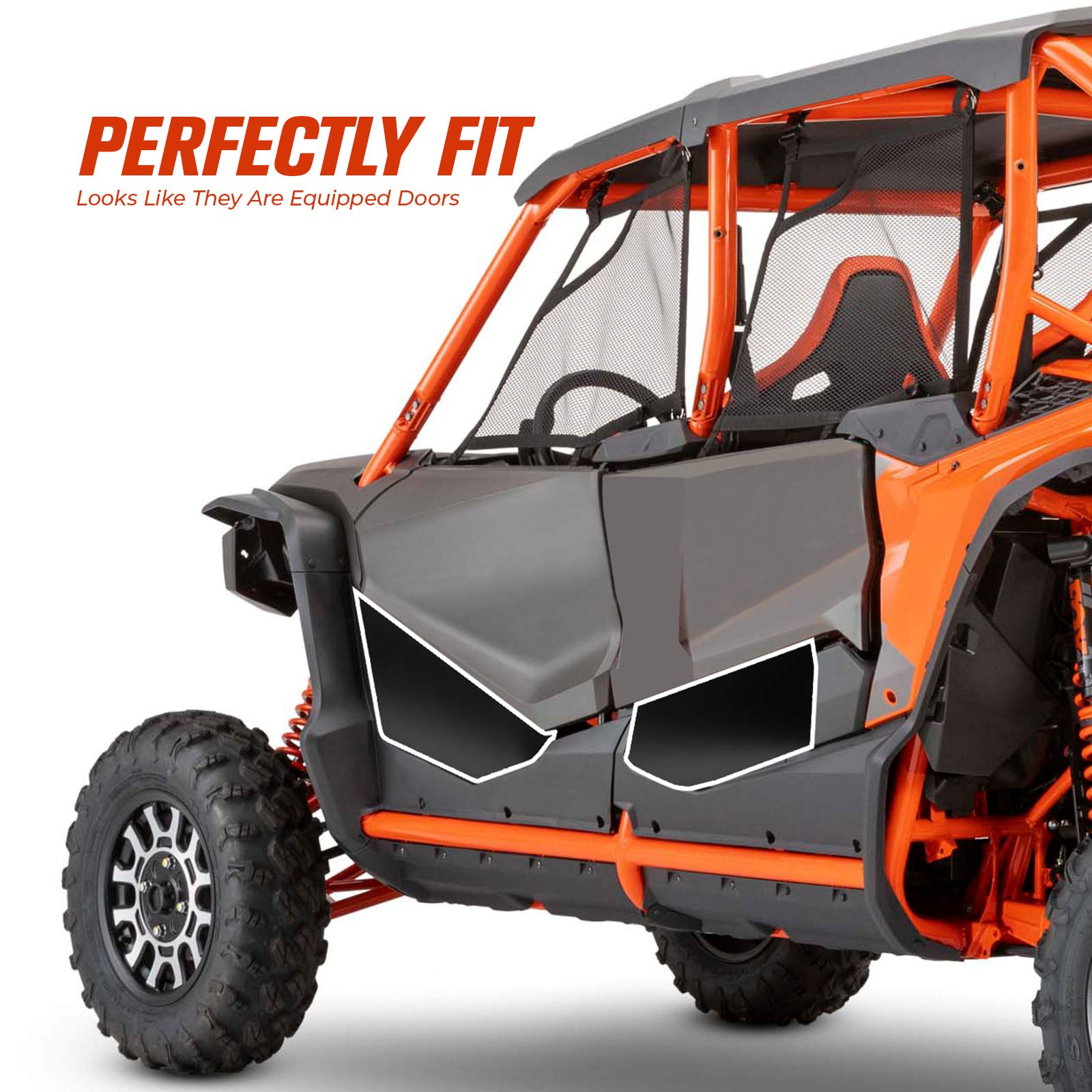 Photo of UTV Half Lower Door Panel for Honda Talon 1000X-4 2020-2025 by Kemimoto - Premium for UTVs / Side by Sides