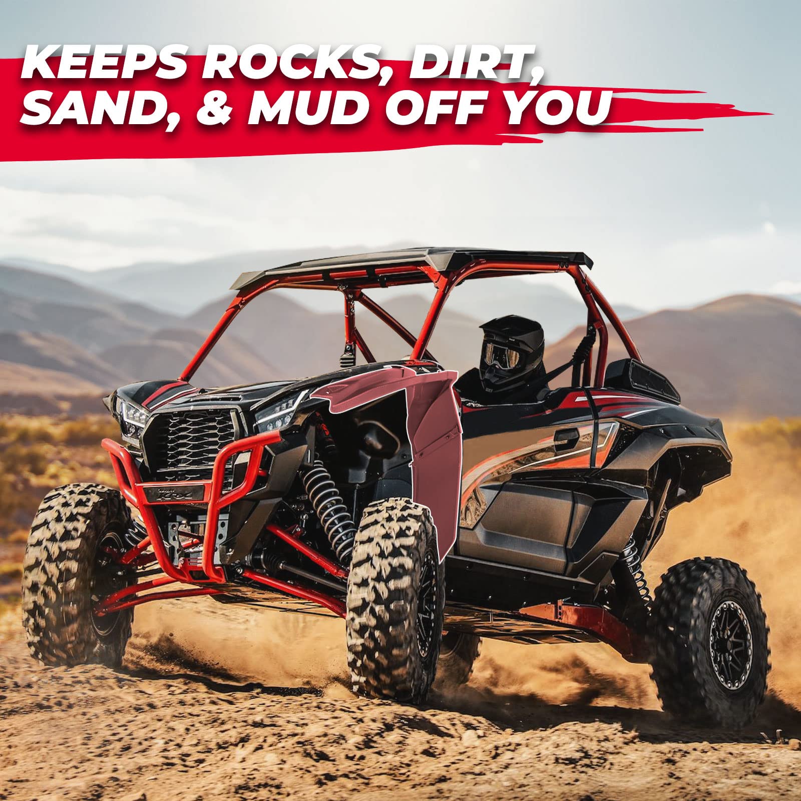 Photo of Soft Cab Enclosures & Fender Flares for Kawasaki Teryx KRX 1000 by Kemimoto - Premium for UTVs / Side by Sides