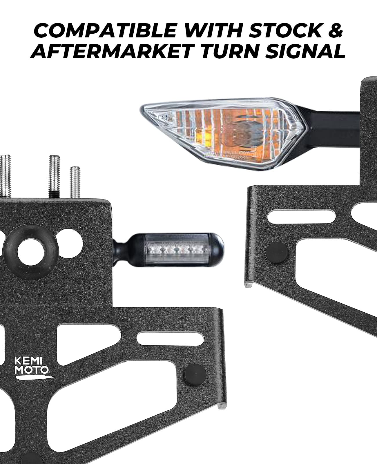 Photo of Fender Eliminator Z400 License Plate Bracket for Ninja 400 Z400 by Kemimoto - Premium for UTVs / Side by Sides