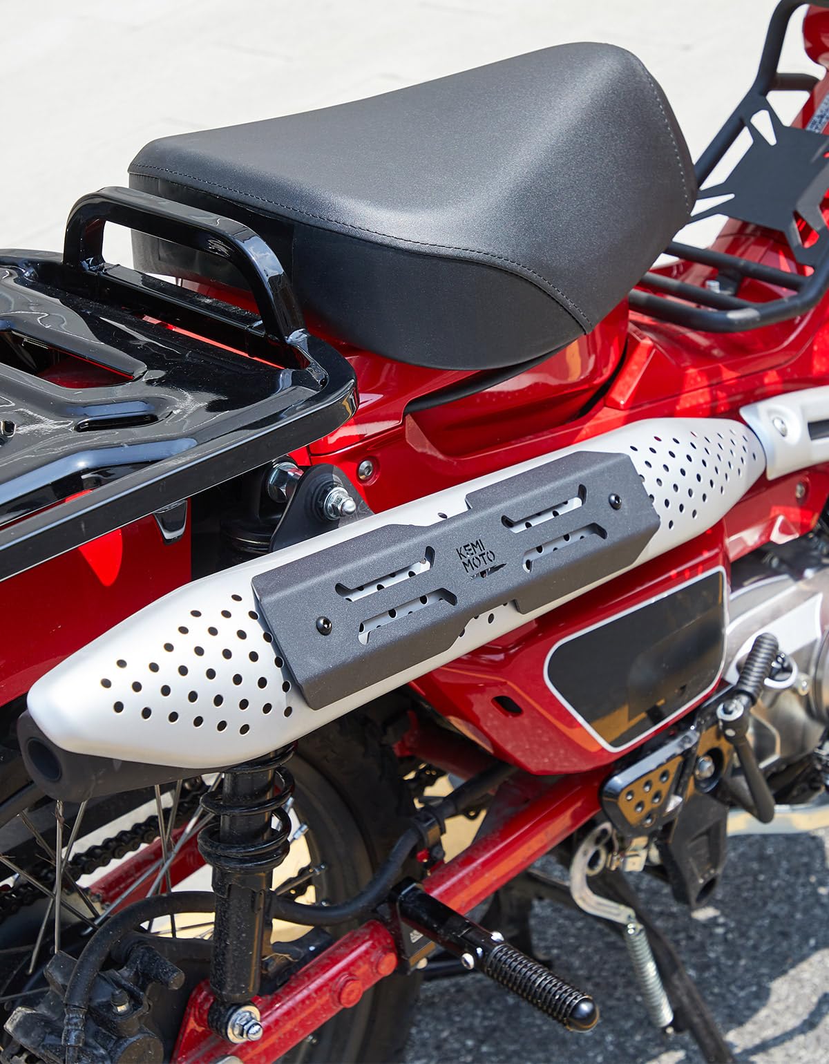 Photo of Metal Exhaust Heat Shield Guard Cover for CT125 by Kemimoto - Premium for UTVs / Side by Sides