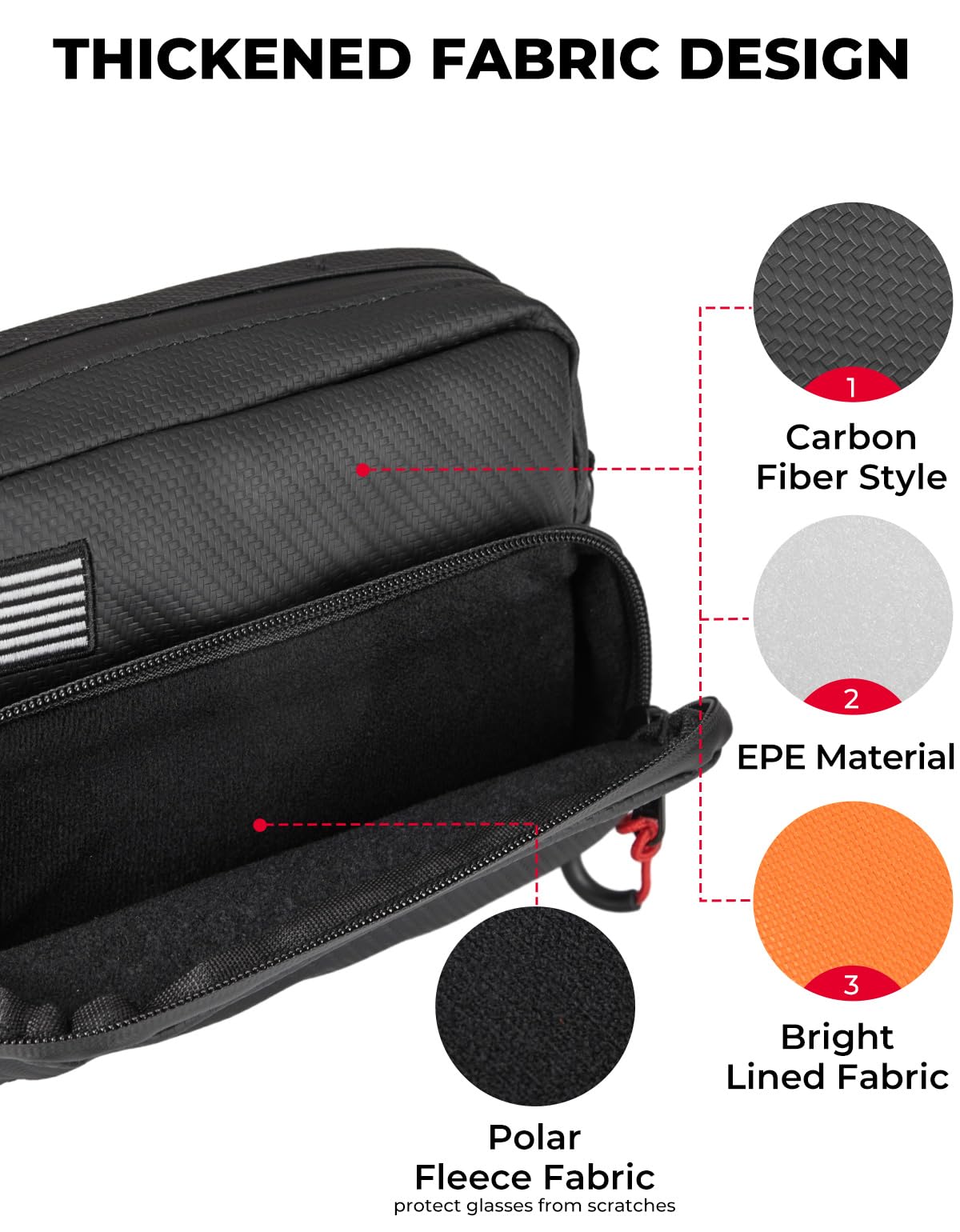 Photo of Motorcycle Handlebar Bag with Waterproof Cover by Kemimoto - Premium for UTVs / Side by Sides