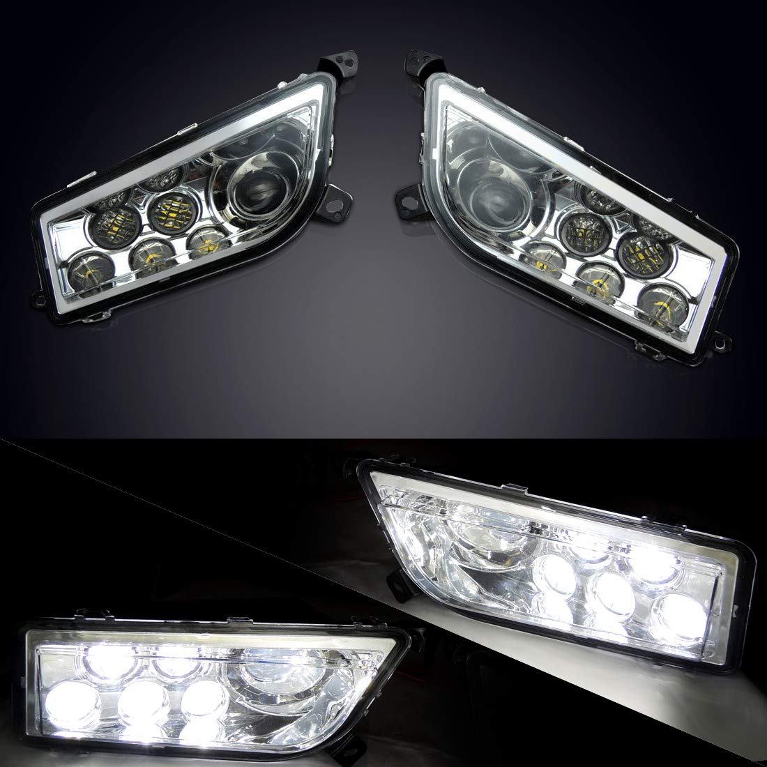 Photo of LED Headlight 30W for Polaris RZR XP 1000/Turbo/S 900 2014-2023 by Kemimoto - Premium for UTVs / Side by Sides