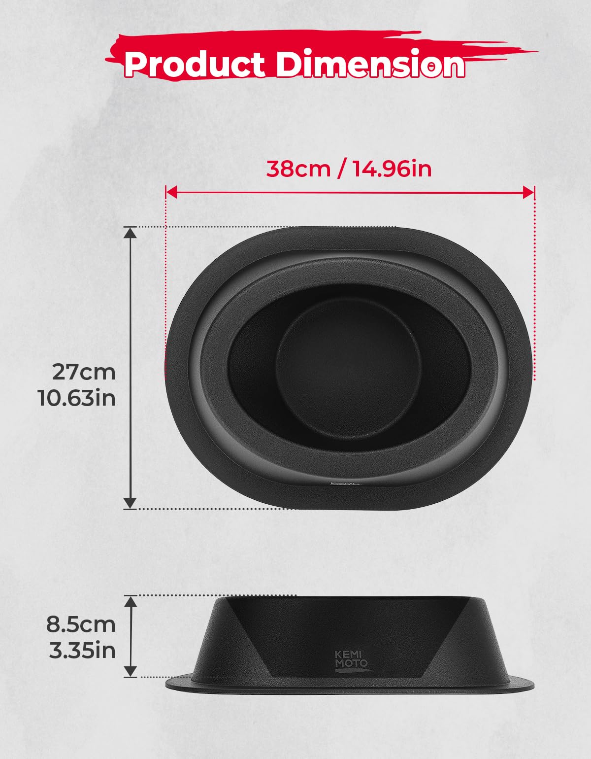 Photo of Kemimoto 2PCS UTV Universial Speaker Pods for 6.5" Speakers by Kemimoto - Premium for UTVs / Side by Sides