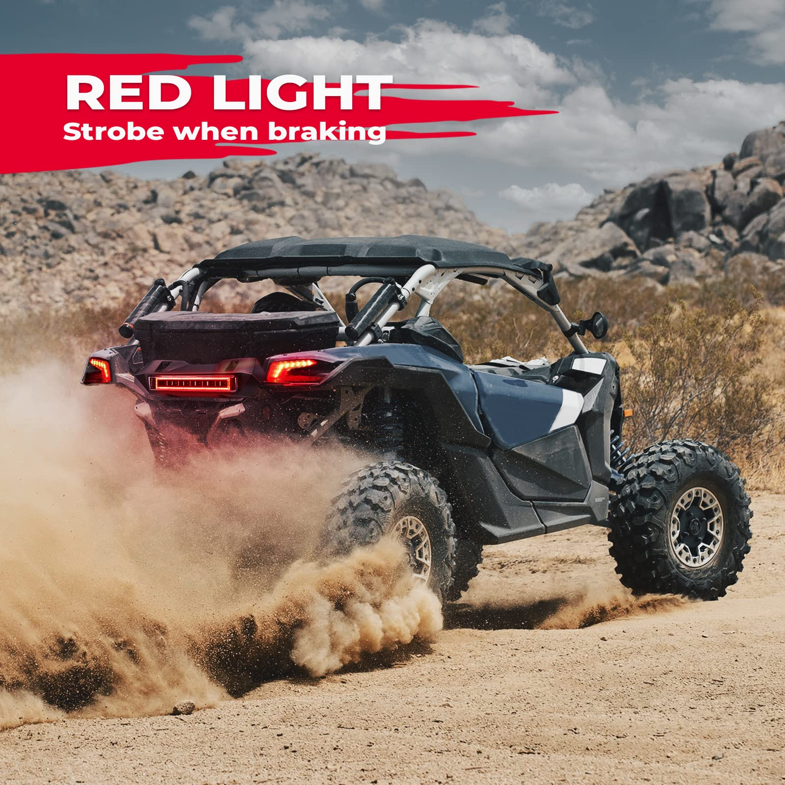 Photo of Tail Light, Rear Light for Can-Am Maverick X3/MAX by Kemimoto - Premium for UTVs / Side by Sides