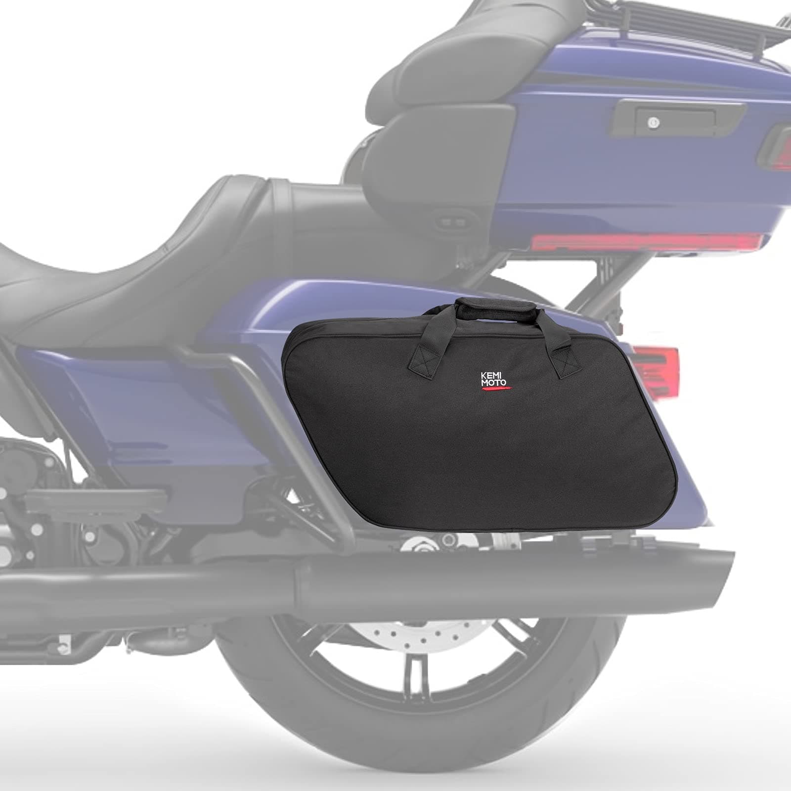 Photo of Motorcycle Saddlebag Liner Bag for Touring Models Street Glide Road by Kemimoto - Premium for UTVs / Side by Sides
