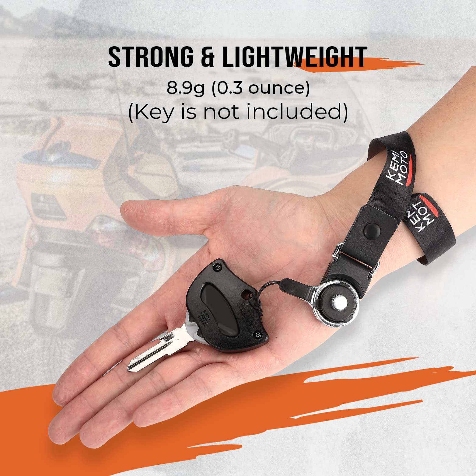 Photo of Key Holder With Lanyard Fit Can-Am Spyder by Kemimoto - Premium for UTVs / Side by Sides