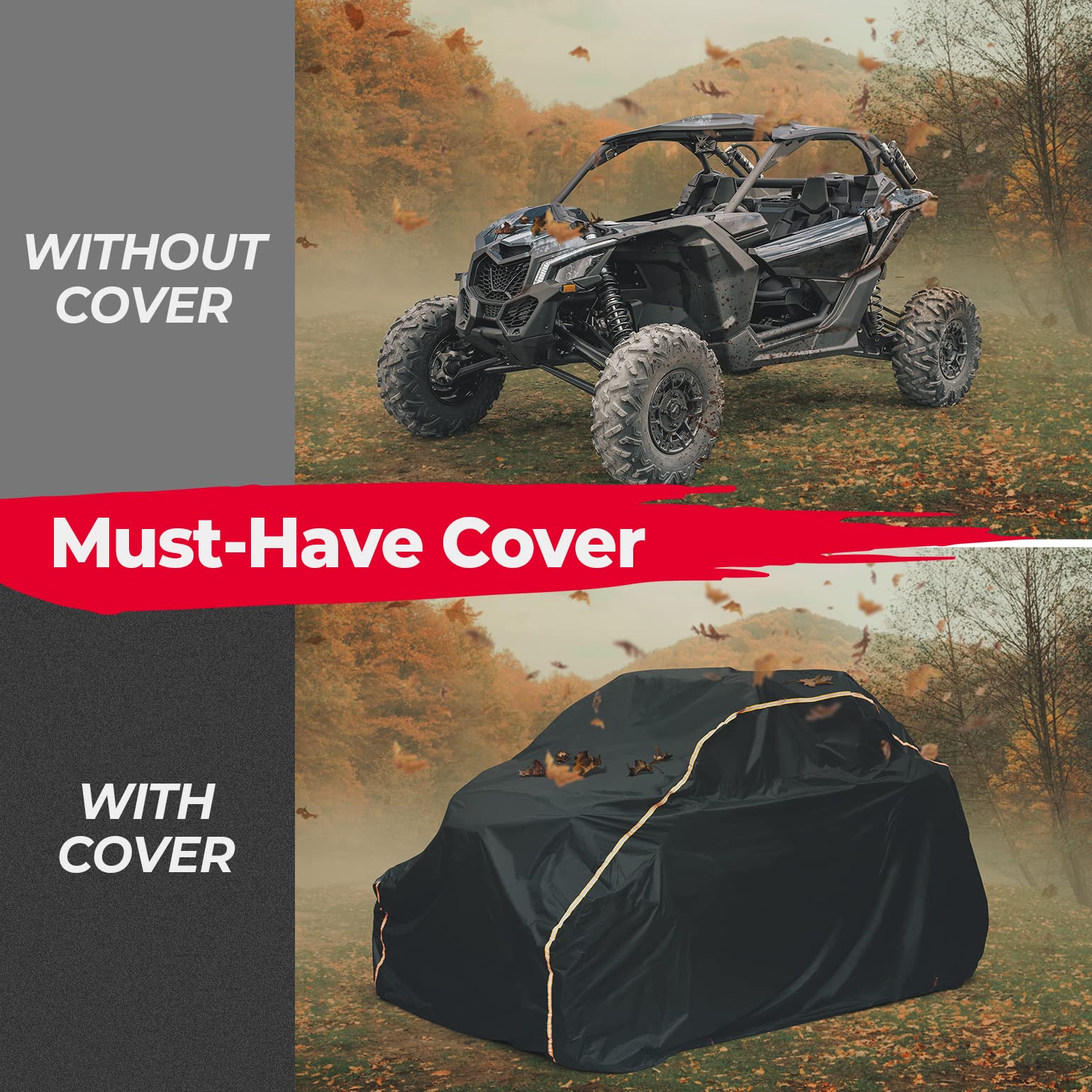 Photo of UTV Cover for Can-Am Maverick X3, Polaris RZR, Kawasaki by Kemimoto - Premium for UTVs / Side by Sides