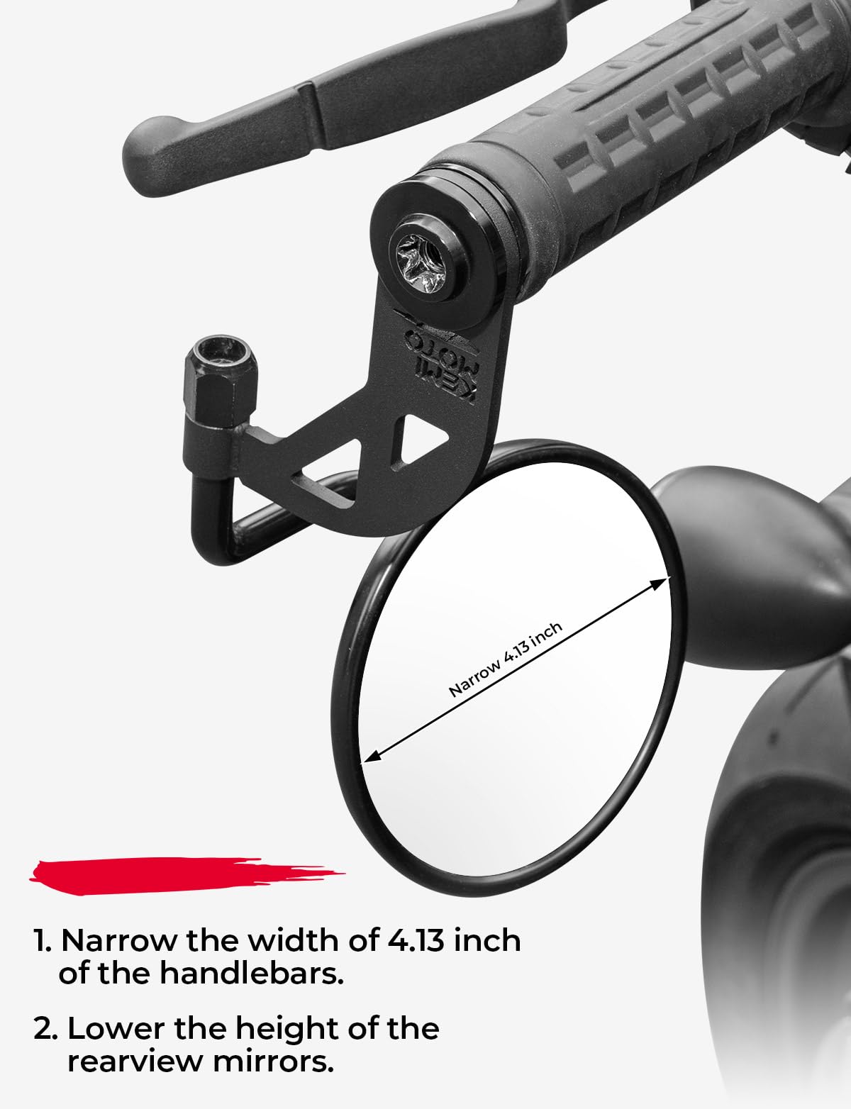 Photo of Motorcycle Rearview Mirrors Extenders Bracket for Sportster S RH1250 2021-2025 by Kemimoto - Premium for UTVs / Side by Sides
