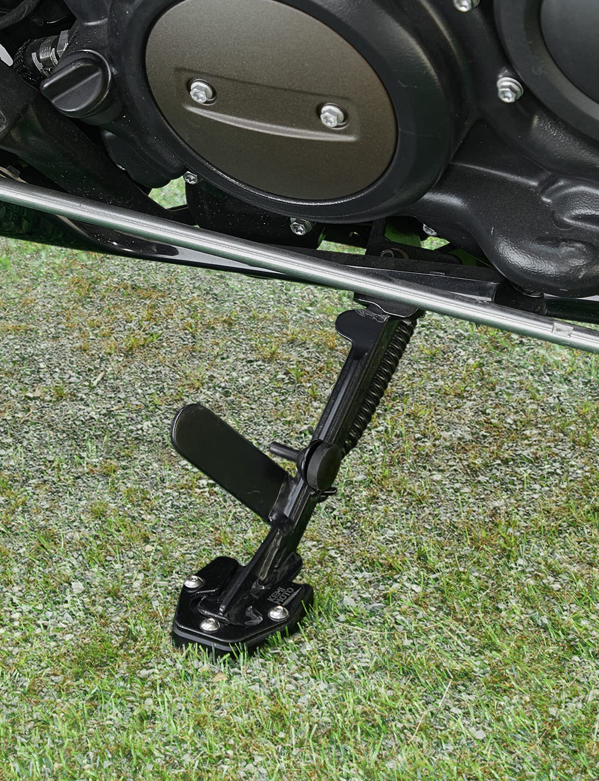 Photo of Motorcycle Kickstand Extender Pad For Sportster S RH1250 by Kemimoto - Premium for UTVs / Side by Sides