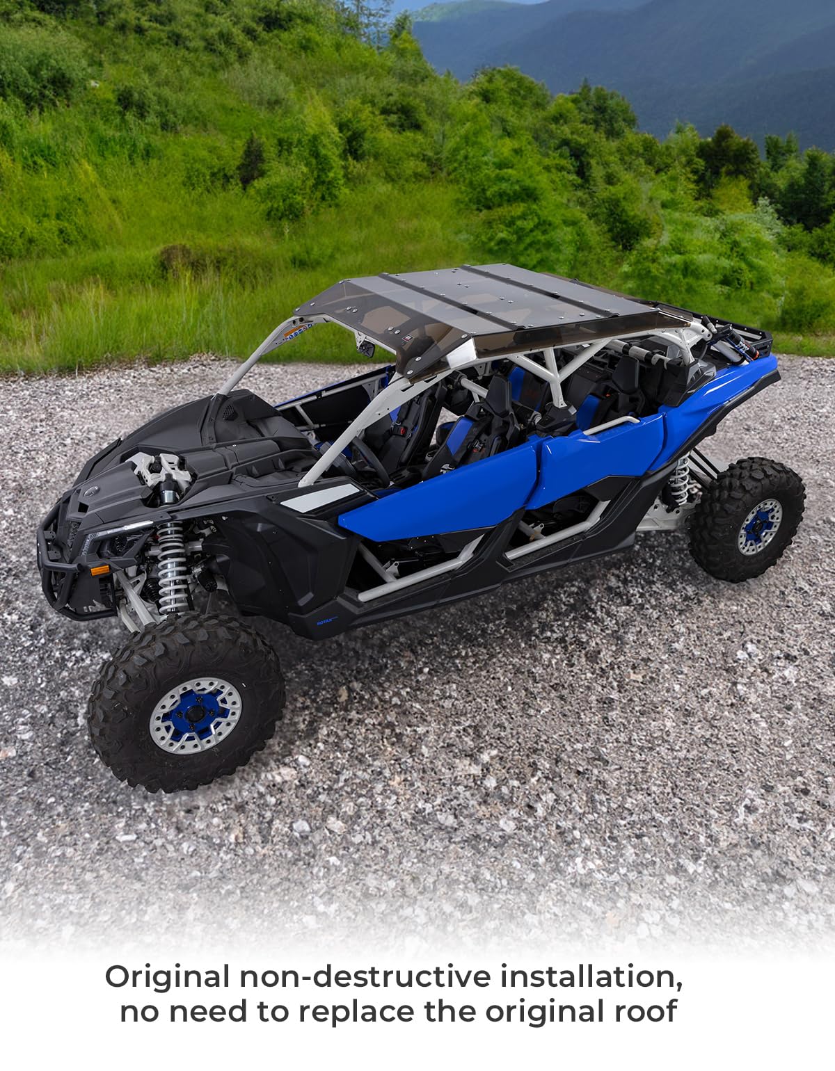 Photo of Tinted Roof UV and Impact Resistant for Can-Am Maverick X3 MAX by Kemimoto - Premium for UTVs / Side by Sides