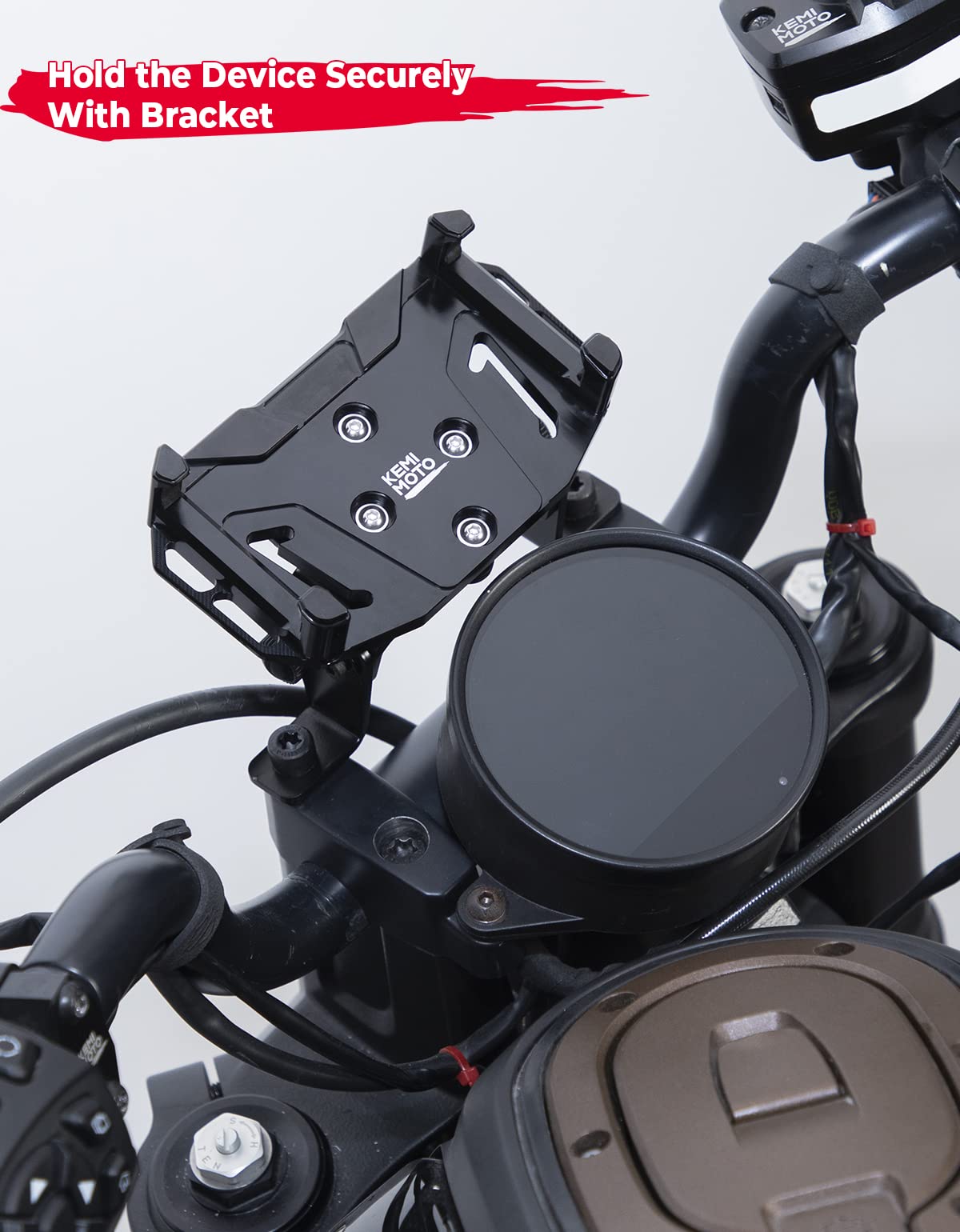 Photo of Magnetic Phone Mount Holder for Sportster S Rh1250 by Kemimoto - Premium for UTVs / Side by Sides