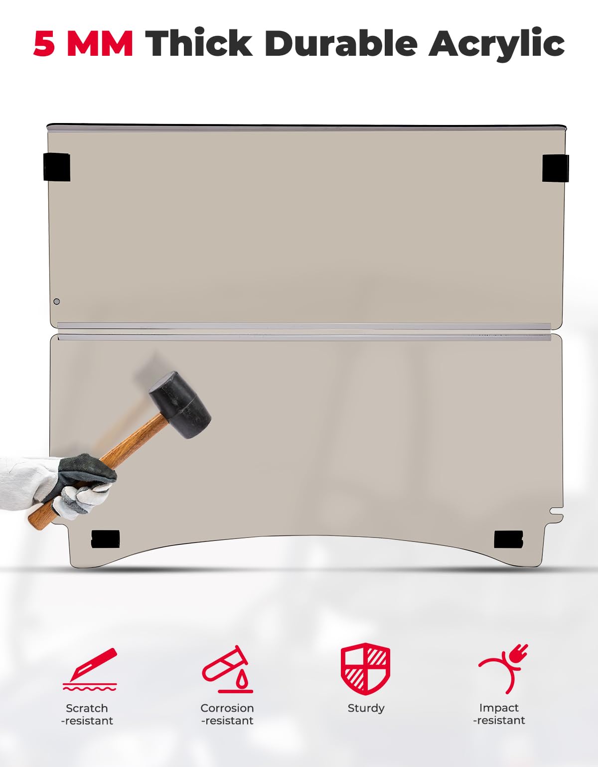 Photo of Foldable Golf Cart Windshield for Club Car Precedent Gas/Electric by Kemimoto - Premium for UTVs / Side by Sides