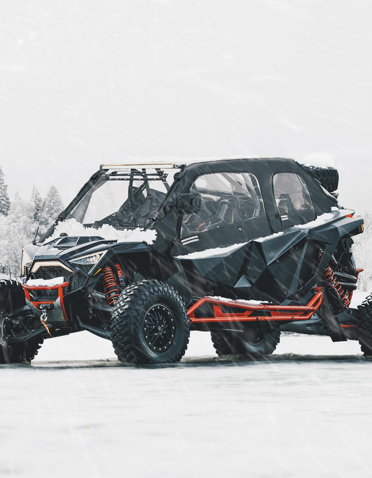 Photo of Soft Upper Door Cab Enclosure Set for Polaris RZR PRO XP 4/Turbo R 4 by Kemimoto - Premium for UTVs / Side by Sides
