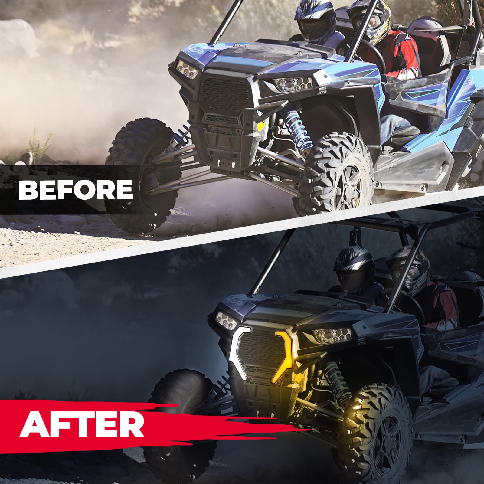 Photo of Turn Signal Fang Lights for Polaris RZR XP 1000/ XP 4 1000 by Kemimoto - Premium for UTVs / Side by Sides