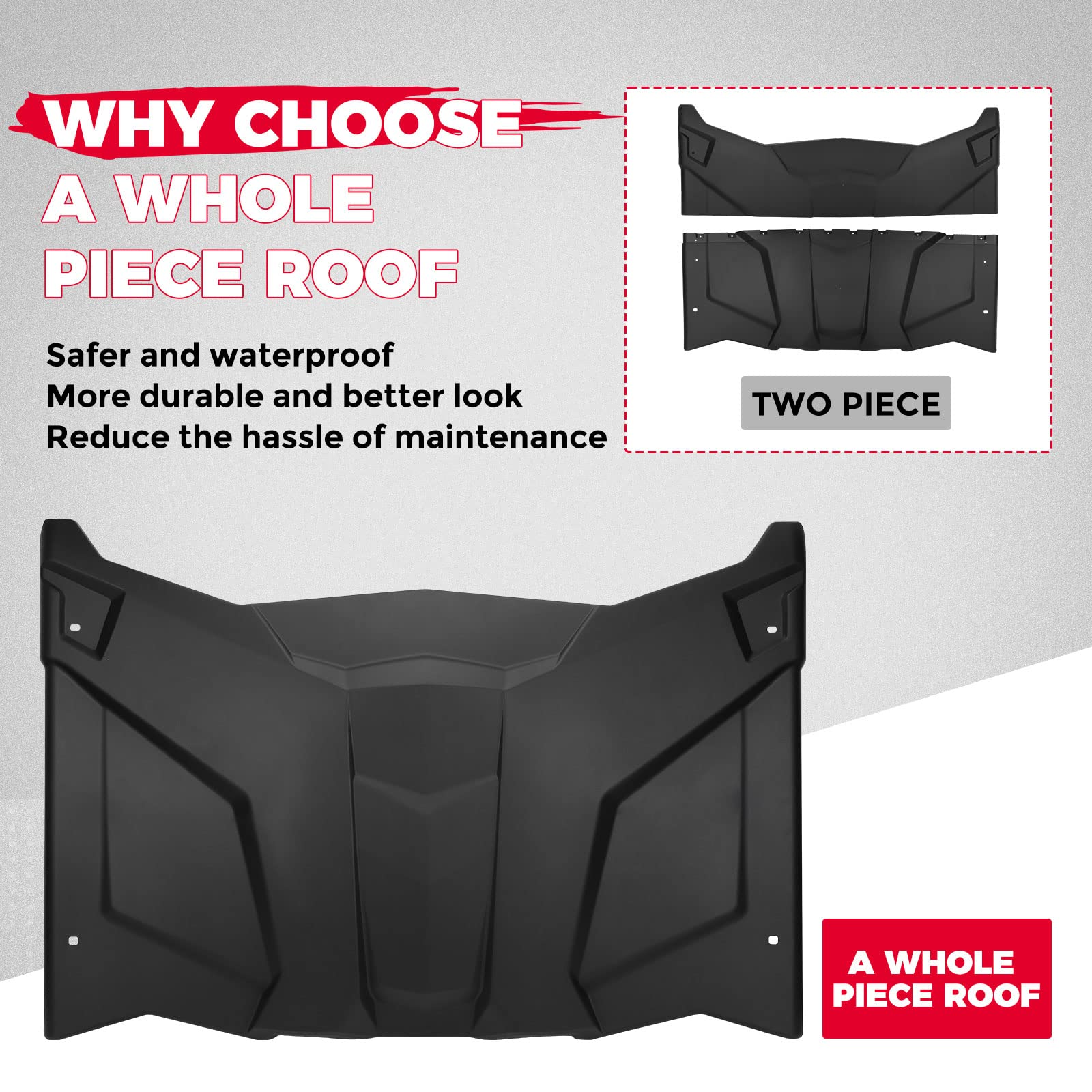 Photo of Sport Hard Roof Top for Can-Am Maverick X3 by Kemimoto - Premium for UTVs / Side by Sides