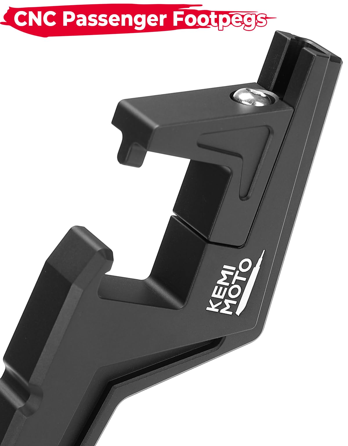 Photo of Universal Motorcycle Dirt Bike Passenger Footpegs by Kemimoto - Premium for UTVs / Side by Sides