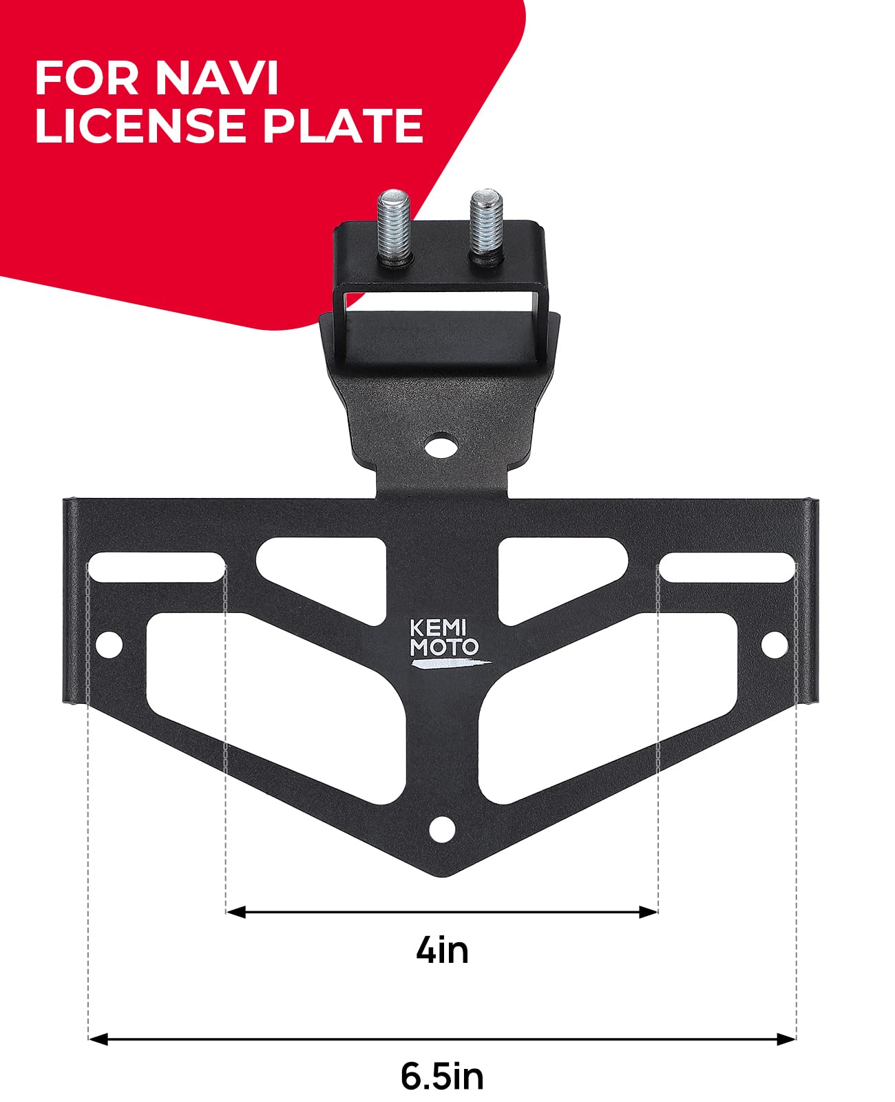 Photo of Motorcycle License Plate Holder For Honda Navi 2022 2023 by Kemimoto - Premium for UTVs / Side by Sides