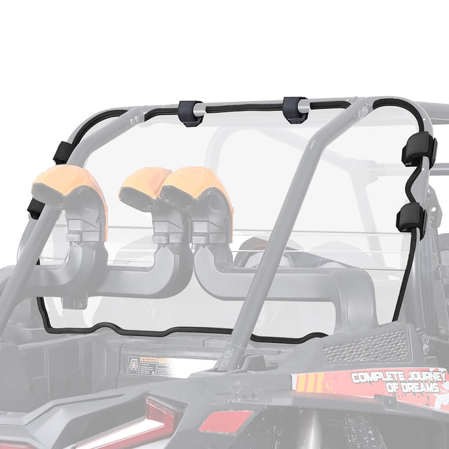 Photo of Kemimoto Heavy Duty Rear Windshield for Polaris RZR XP 4 1000 (4 Seater) by Kemimoto - Premium for UTVs / Side by Sides