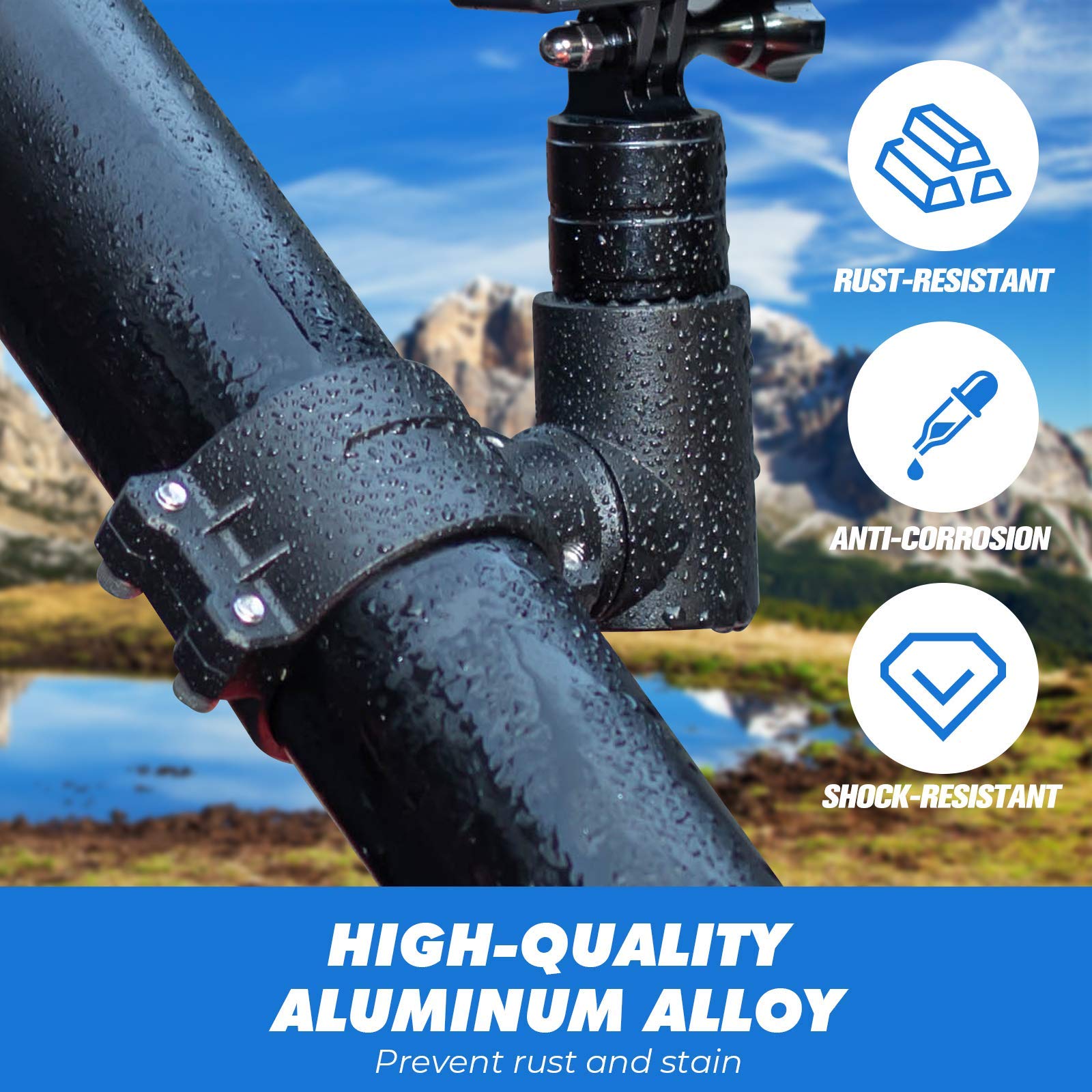 Photo of Go Pro Camera Holder for 1.75-2 inch roll bar by Kemimoto - Premium for UTVs / Side by Sides