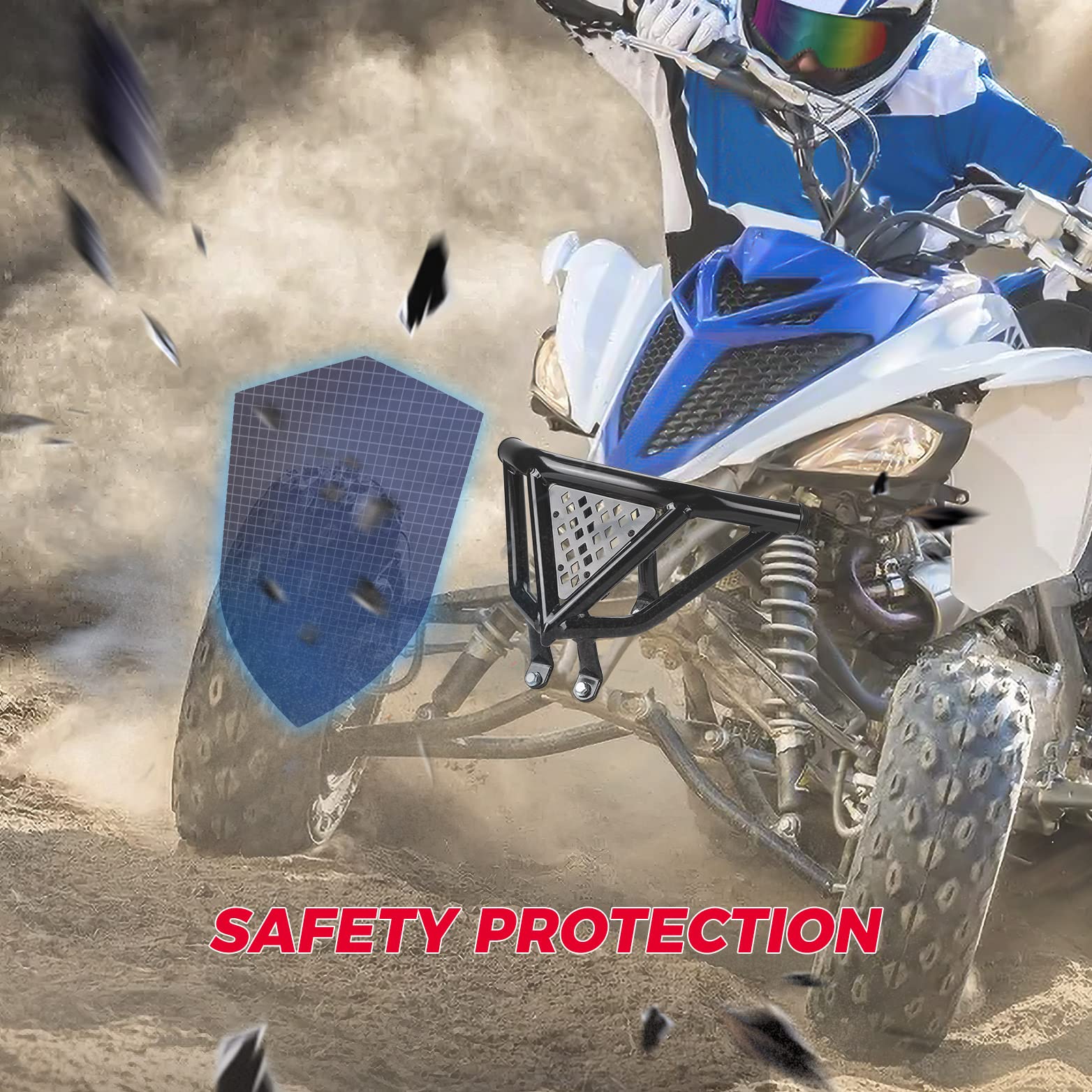 Photo of Kemimoto Front Bumper Guard for Yamaha Raptor 700/ 700R by Kemimoto - Premium for UTVs / Side by Sides