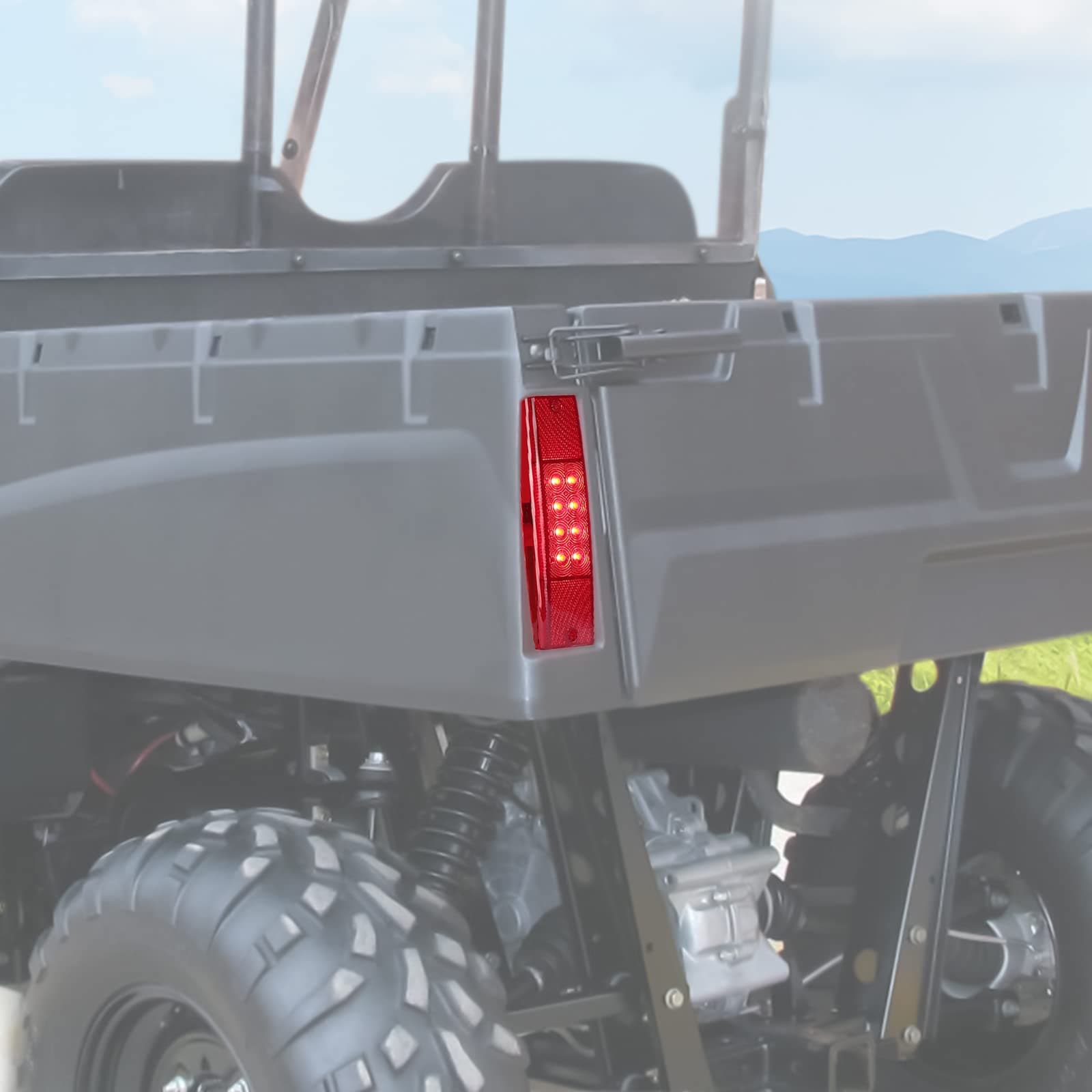 Photo of Rear Tail Light Fit Polaris Ranger 400/ 500/ 570/ Midsize 800 by Kemimoto - Premium for UTVs / Side by Sides