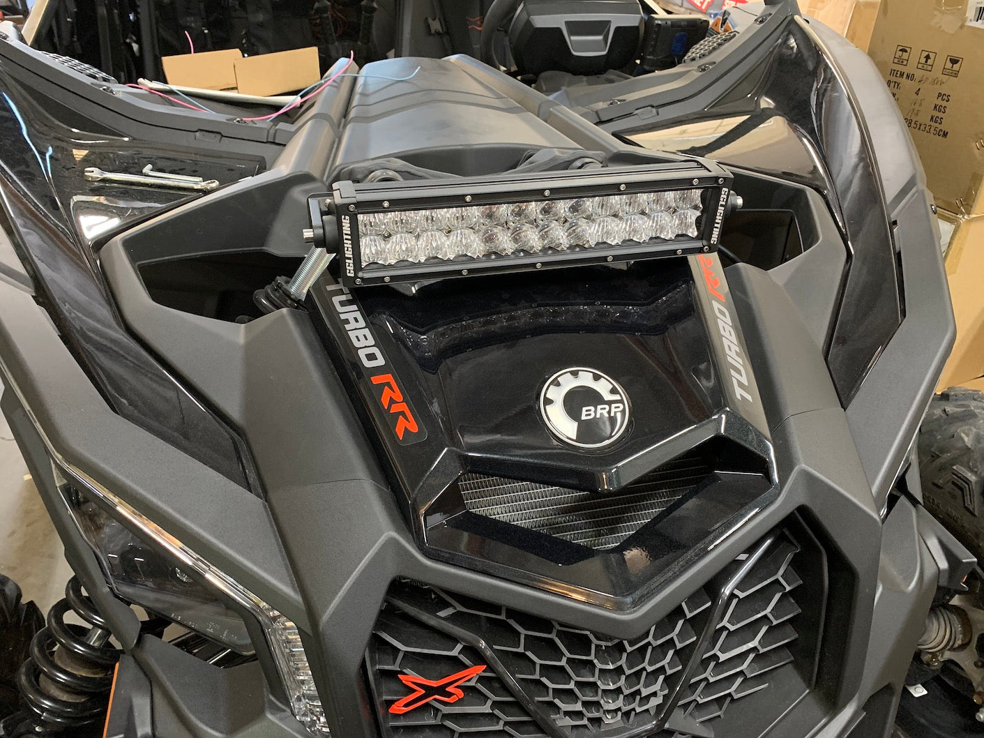 Photo of Can-Am X3 Universal Shock Tower Bracket for LED Pods or LED Light Bar Made In USA by GGLighting - Premium for UTVs / Side by Sides
