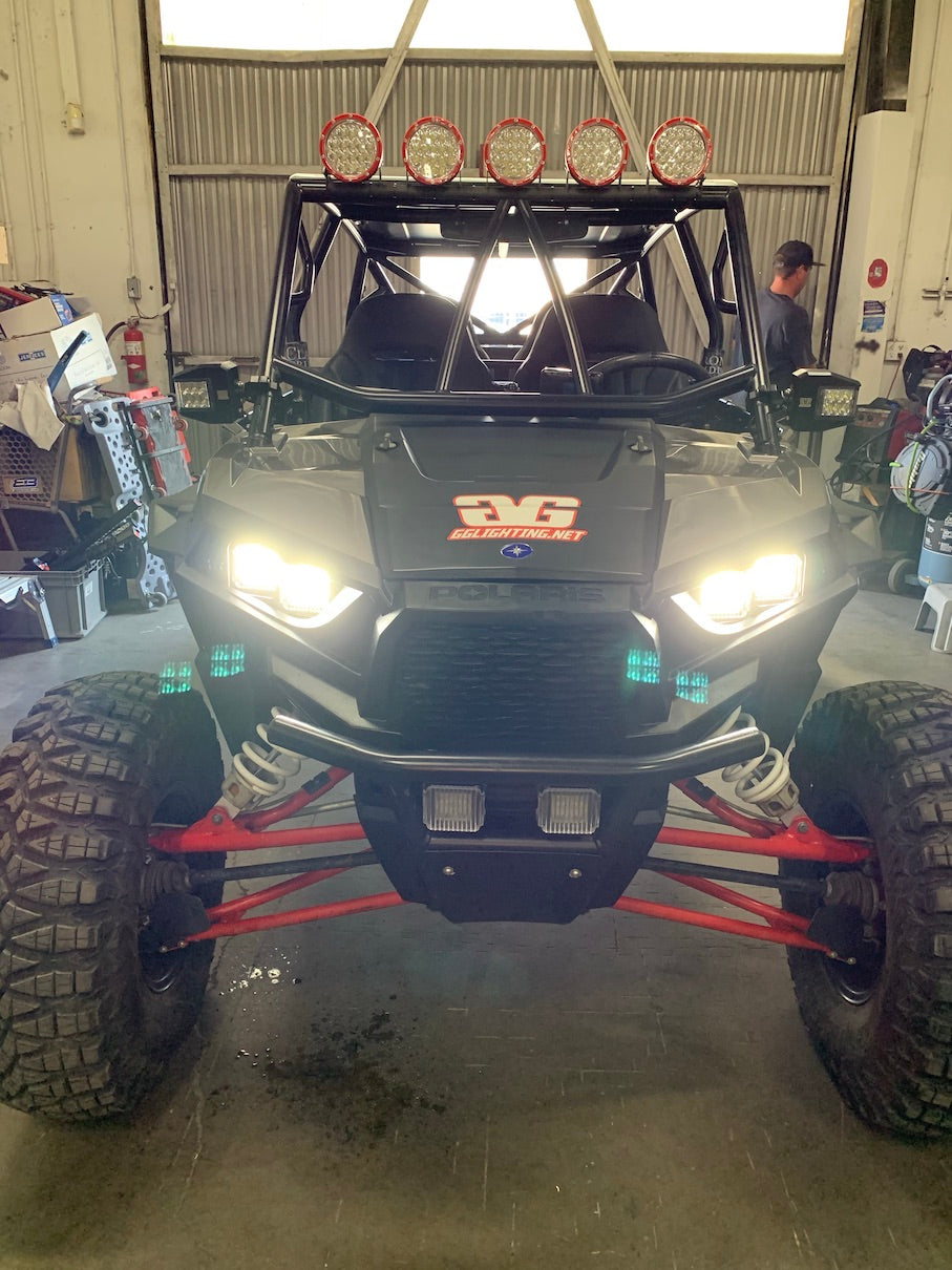 Photo of 2014+ RZR XP1000 Headlight Pod Conversion Headlight Mounts by GGLighting - Premium Vehicle Mount for UTVs / Side by Sides