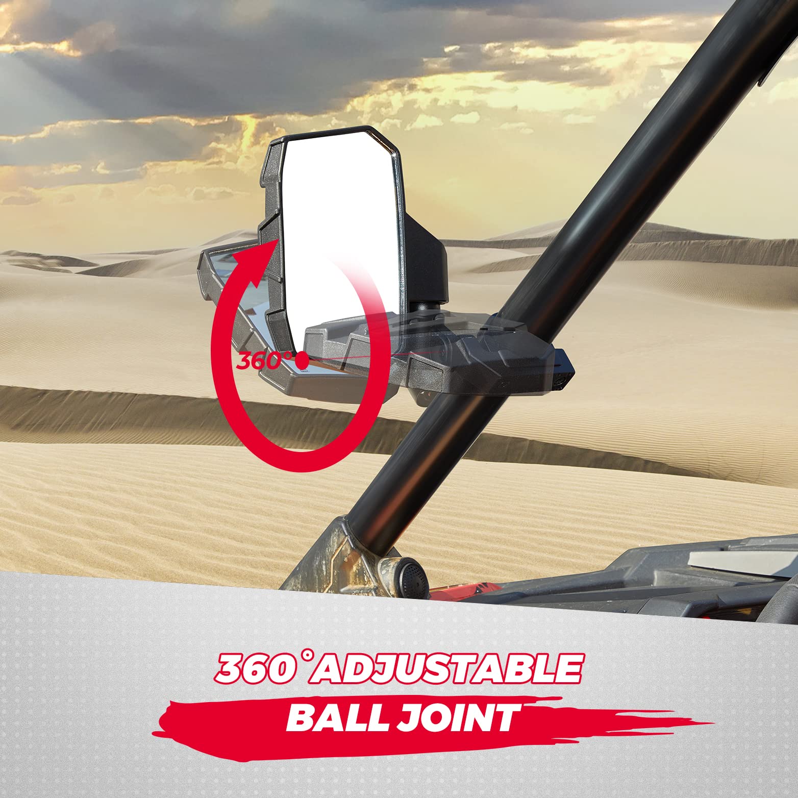 Photo of UTV Side Mirrors for Yamaha Rhino by Kemimoto - Premium for UTVs / Side by Sides