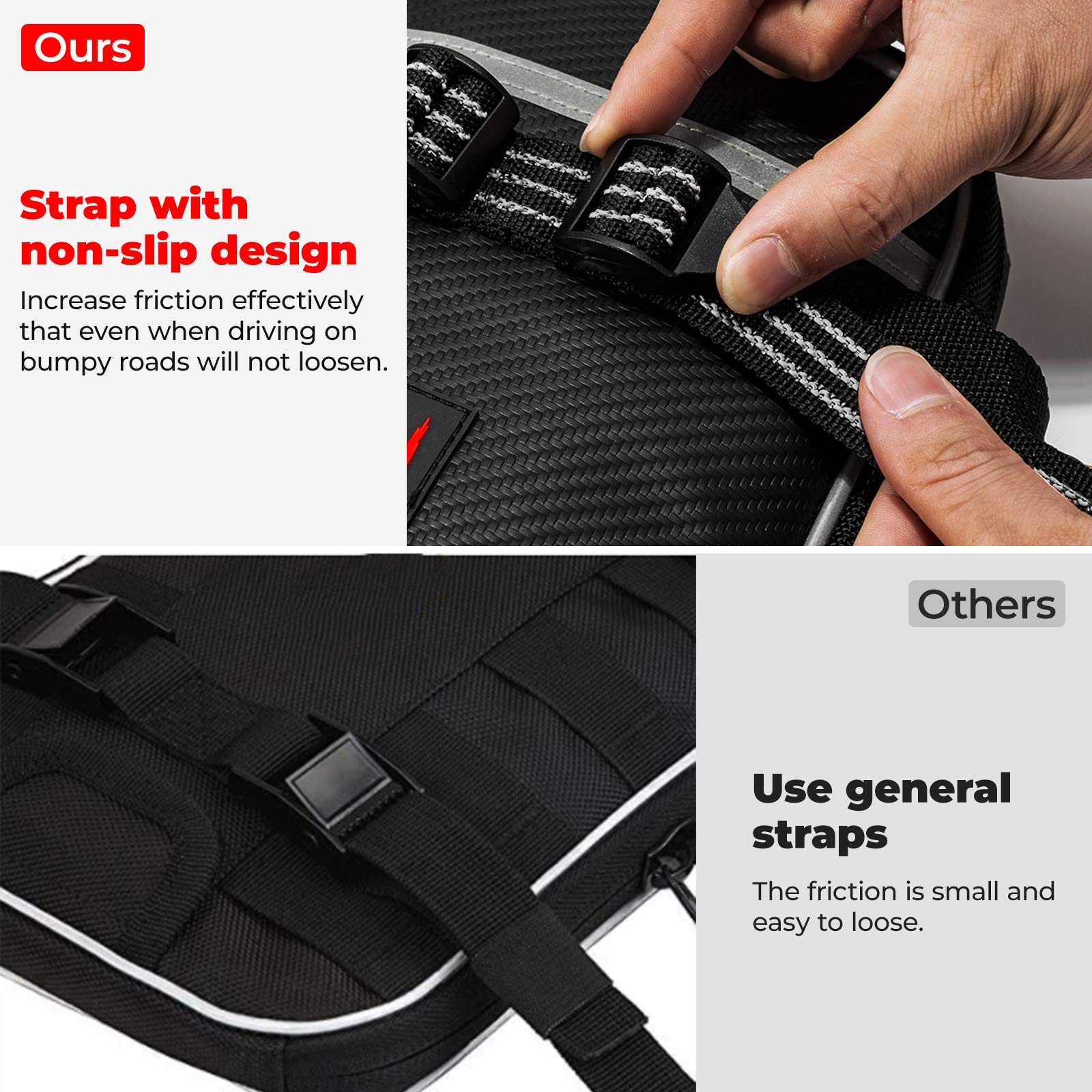 Photo of Front Fender Bag Dirt Bike Fender Bag Comes with Tool Roll Bag by Kemimoto - Premium for UTVs / Side by Sides