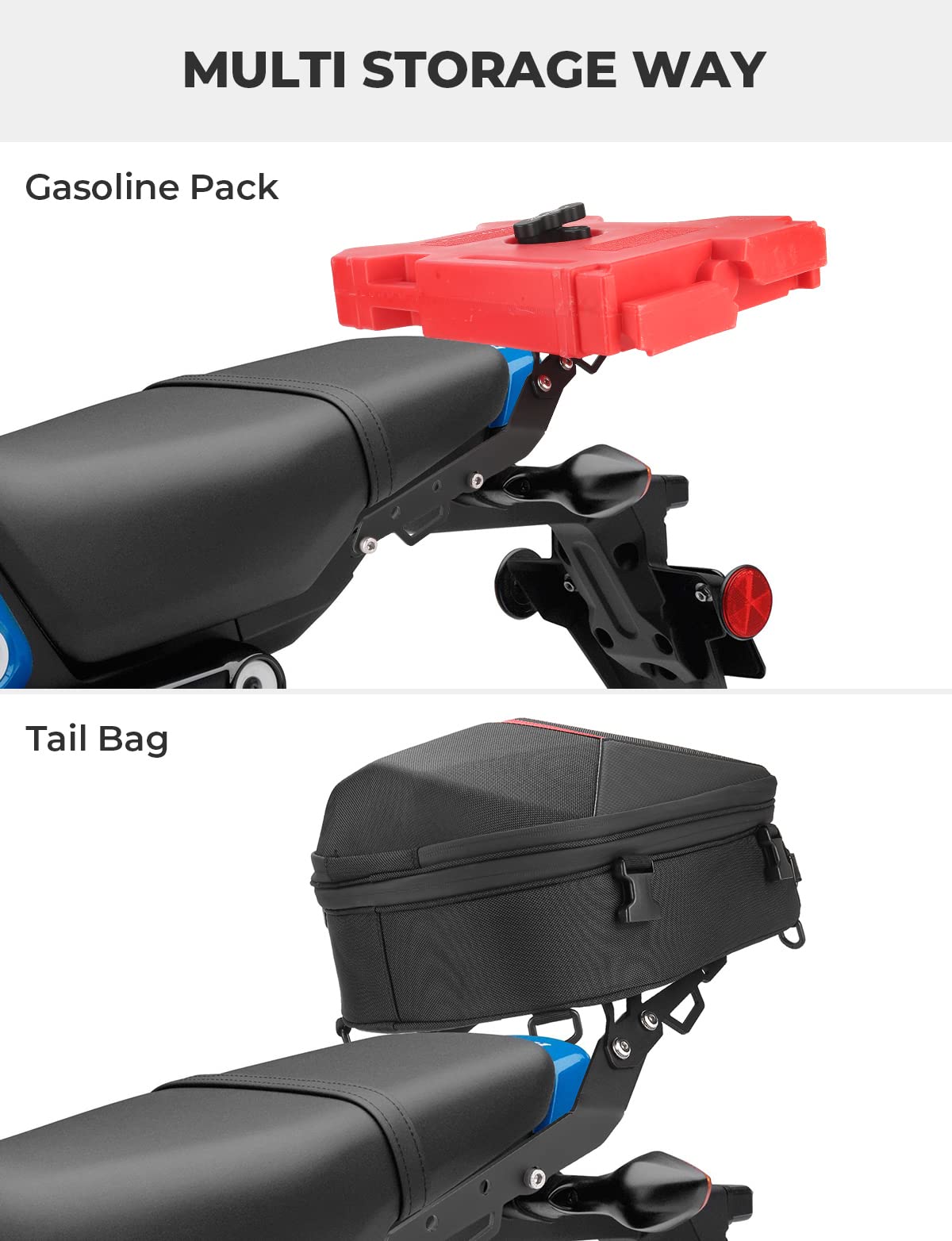 Photo of Rear Rack Luggage Storage Rack Carrier for Grom (2022-2024) by Kemimoto - Premium for UTVs / Side by Sides