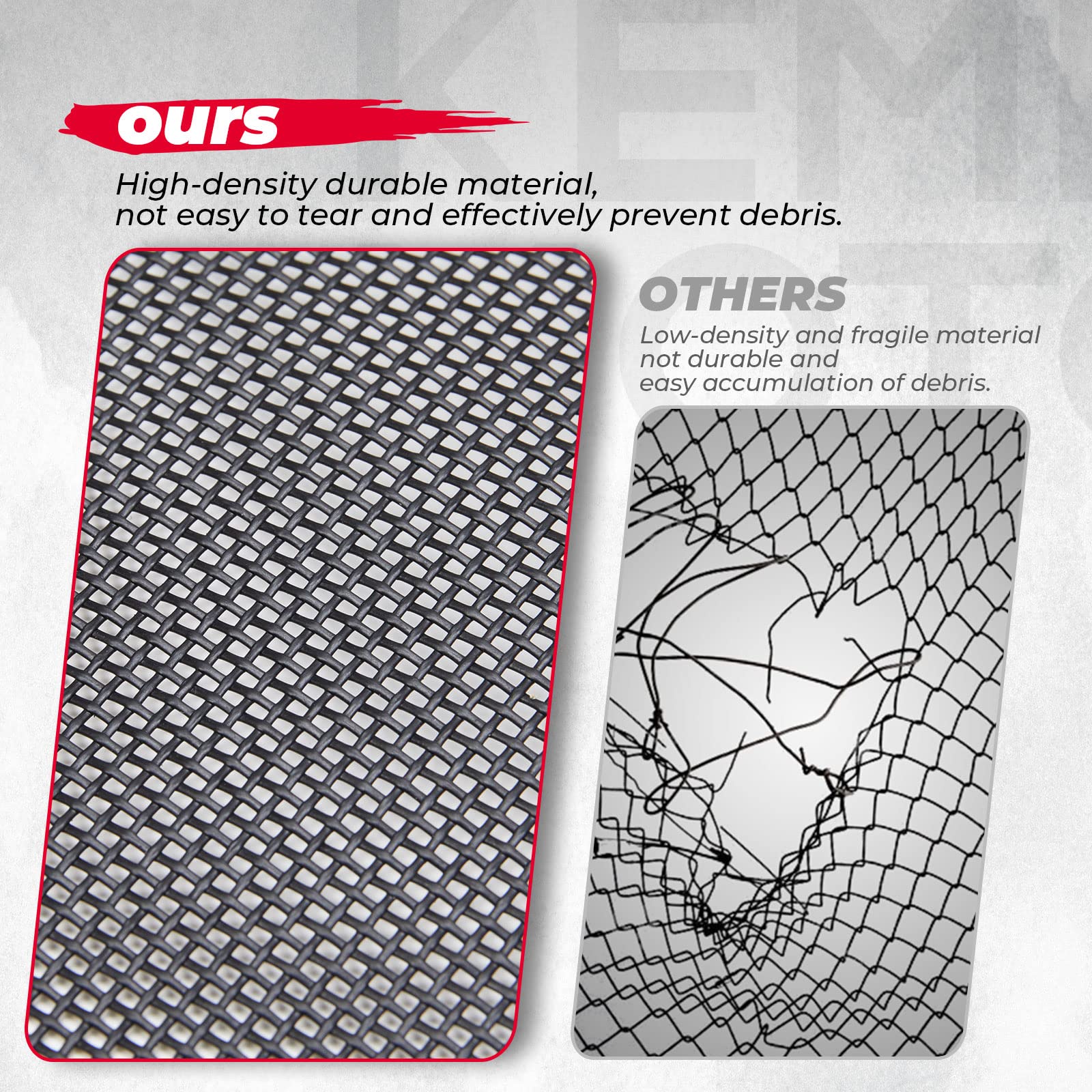 Photo of Soft Rear Window Net Mesh for Polaris RZR PRO XP by Kemimoto - Premium for UTVs / Side by Sides