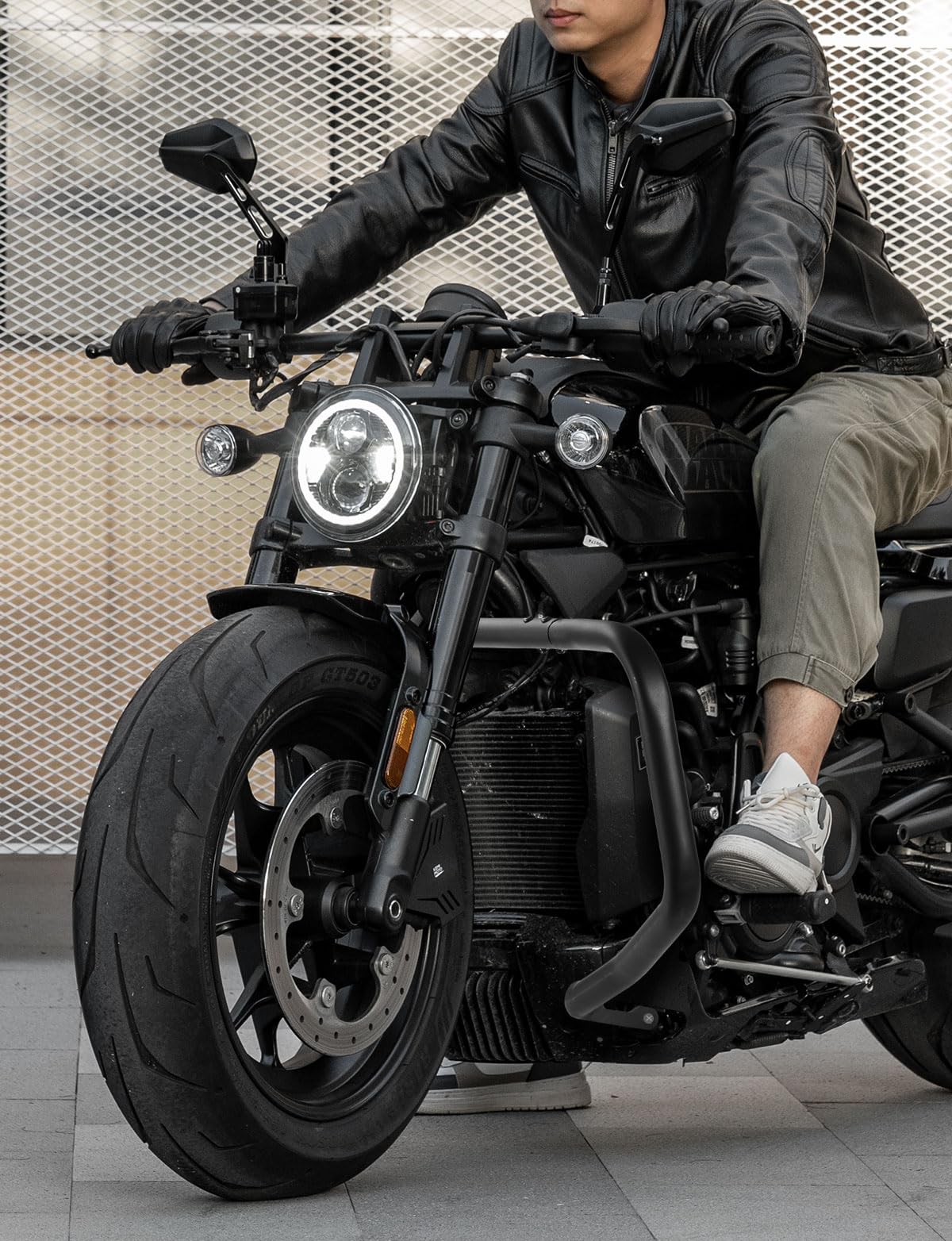 Photo of Motorcycle Crash Bars for Sportster S RH1250 2021-2025 by Kemimoto - Premium for UTVs / Side by Sides