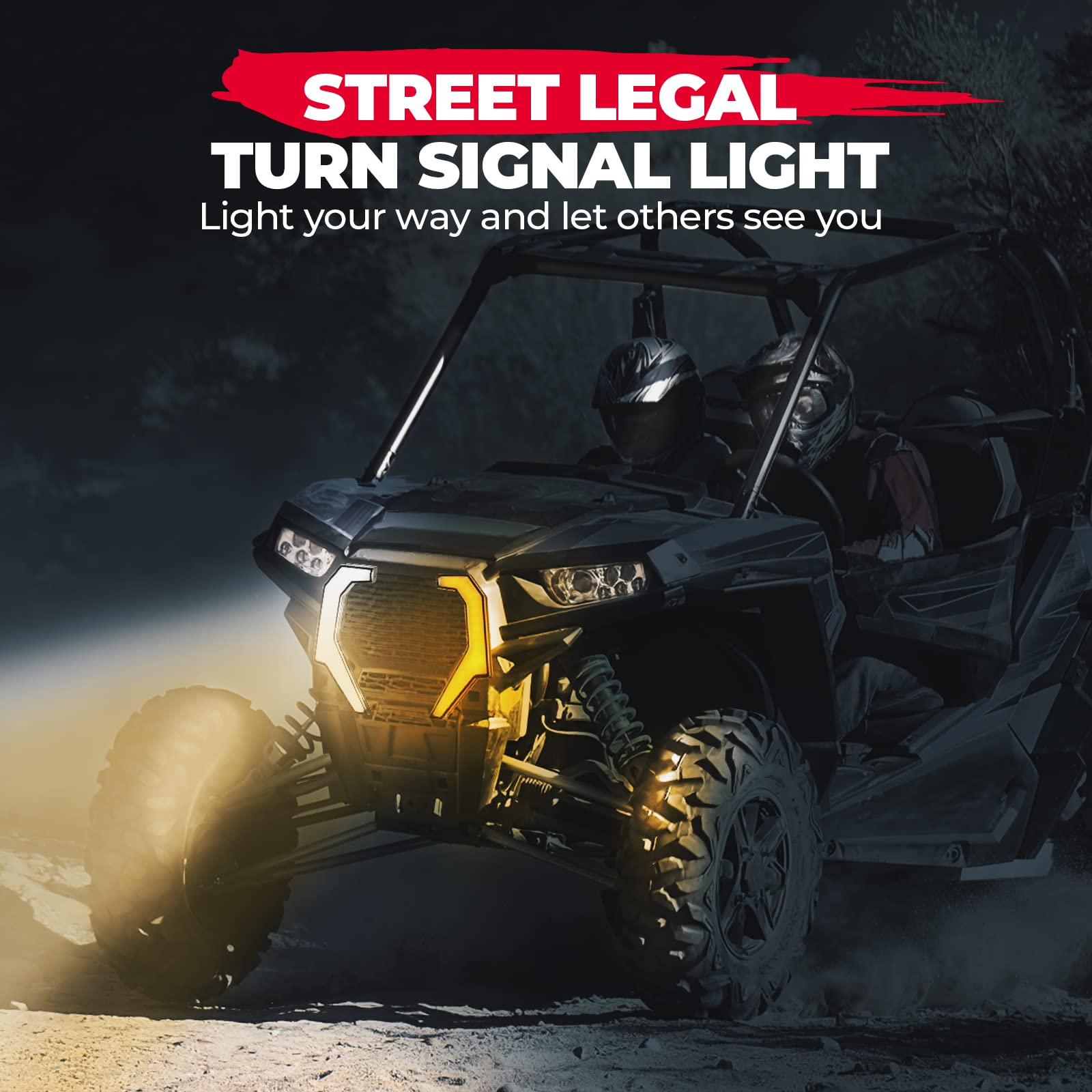 Photo of Turn Signal Fang Lights for Polaris RZR XP 1000/ XP 4 1000 by Kemimoto - Premium for UTVs / Side by Sides