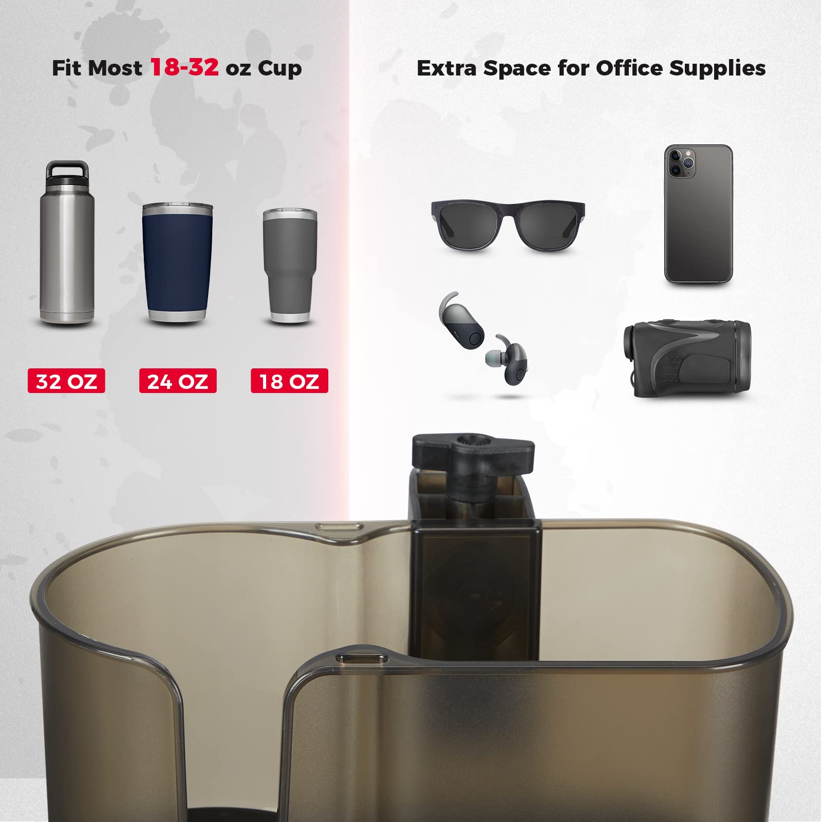 Photo of Kemimoto Desk Cup Holder for Office Table, Lawn Chair, Golf Cart by Kemimoto - Premium for UTVs / Side by Sides