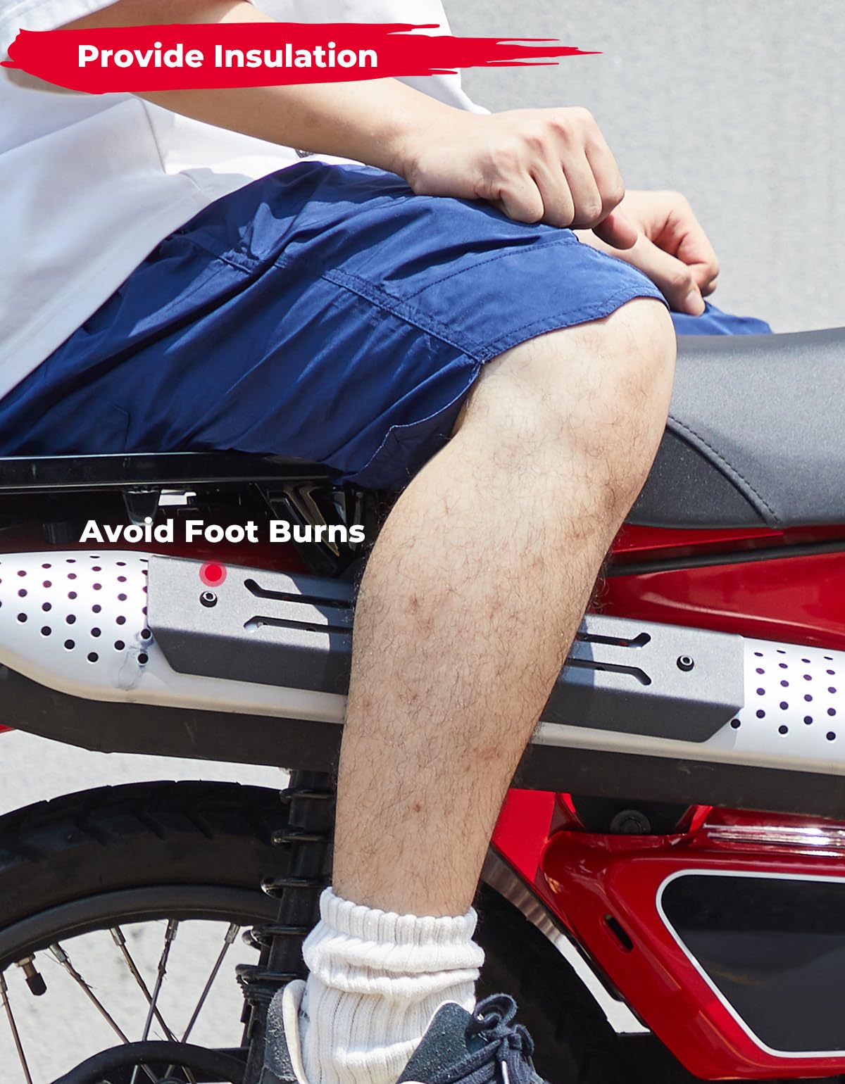 Photo of Metal Exhaust Heat Shield Guard Cover for CT125 by Kemimoto - Premium for UTVs / Side by Sides